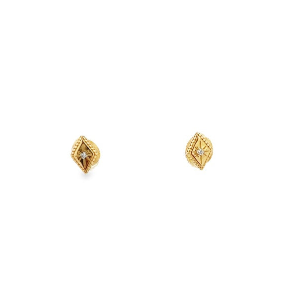 SET DE PIERCING DE DIAMANTES EN ORO AMARILLO DE 14 K