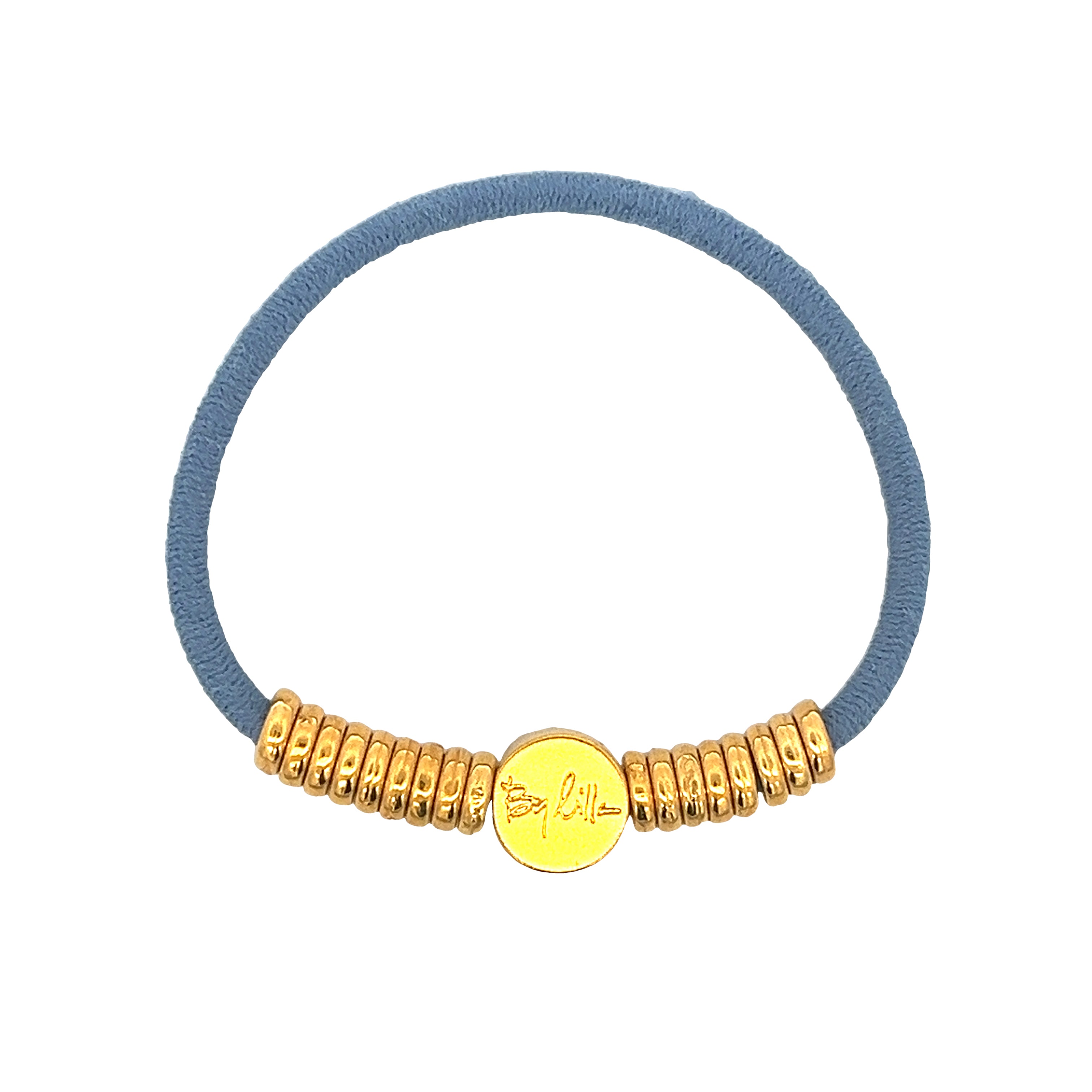 HAIR BRACELET AND HAIR TAIL WITH GOLDEN RINGS
