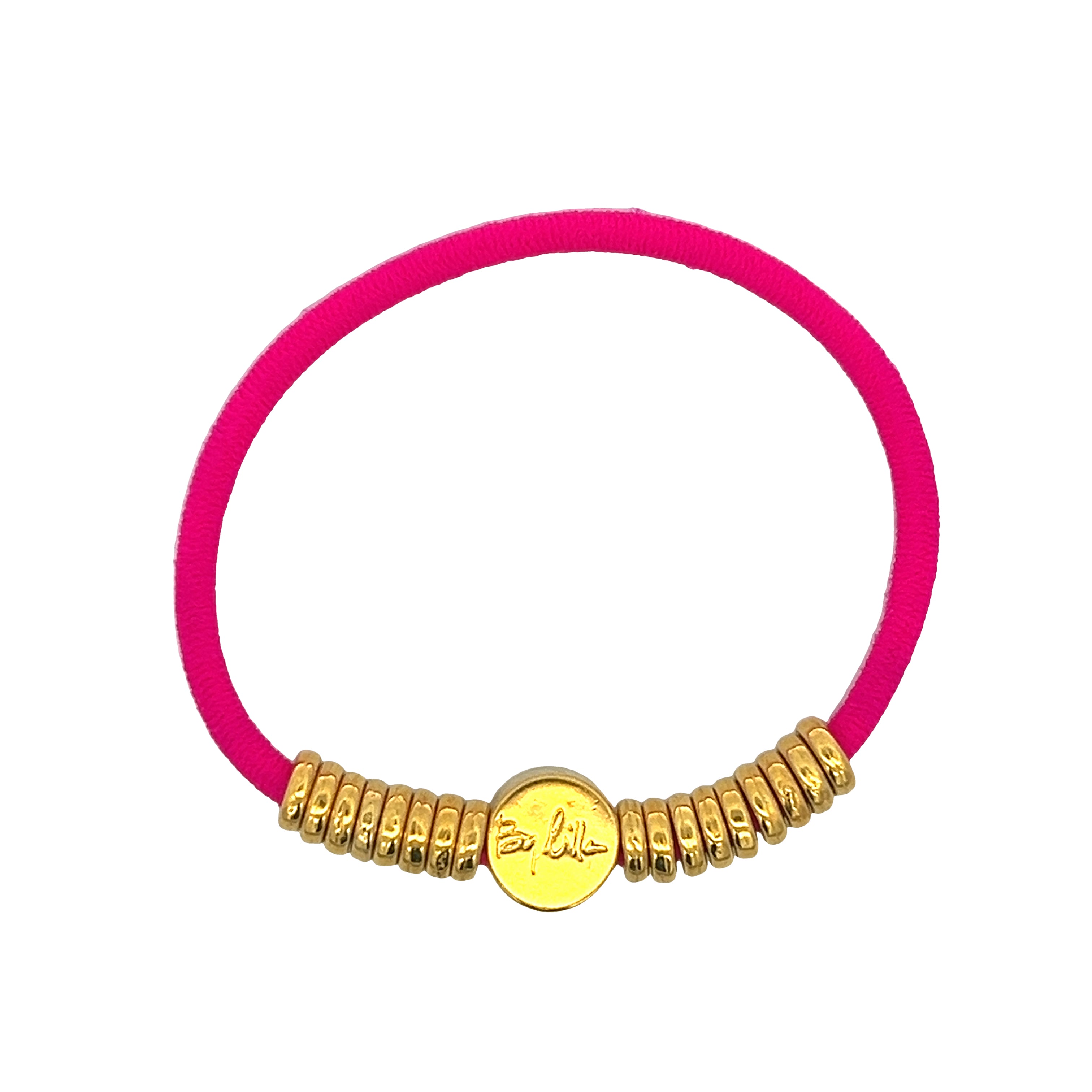 HAIR BRACELET AND HAIR TAIL WITH GOLDEN RINGS