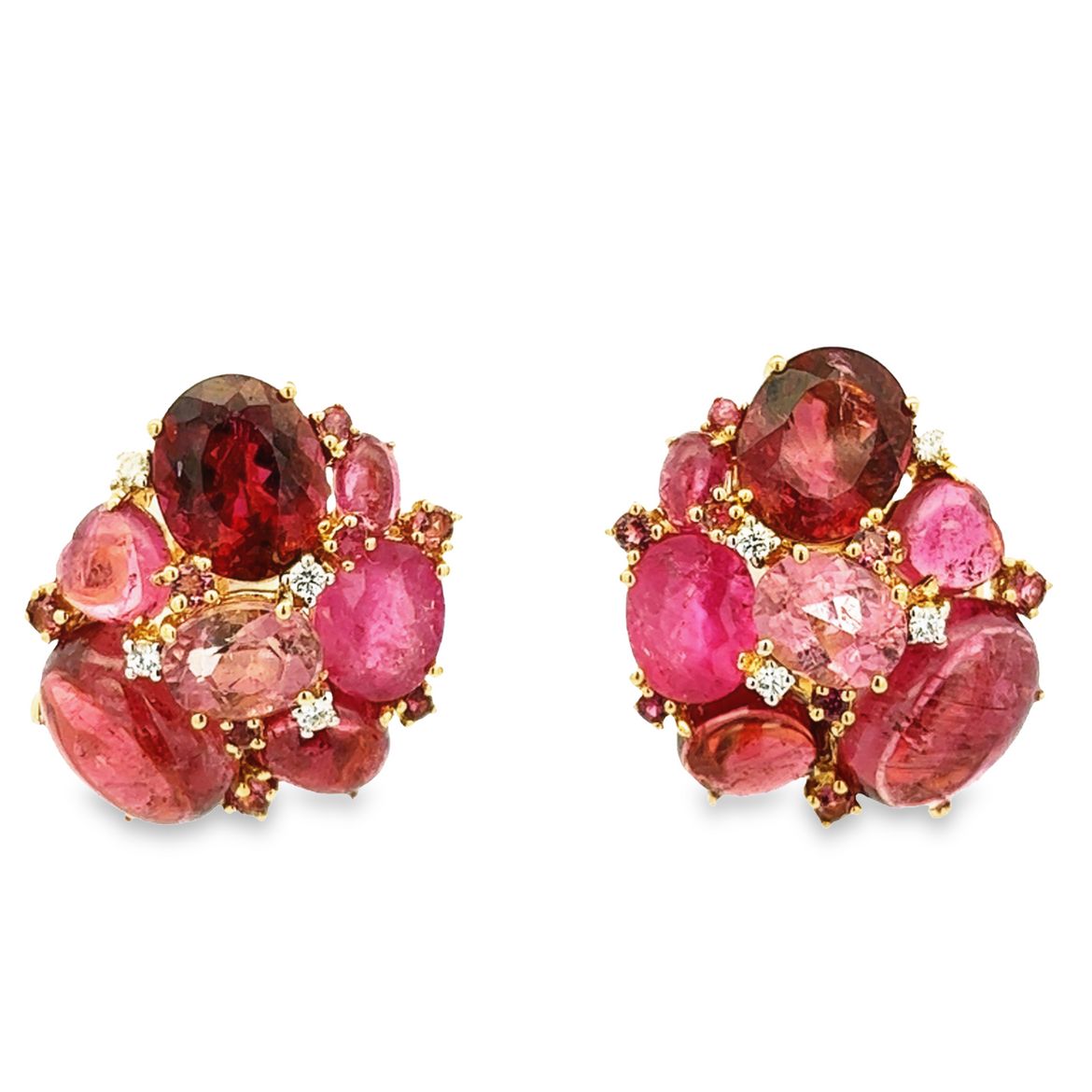 D0.27CT 18KY EARRINGS TOURMALINE 42.70CT