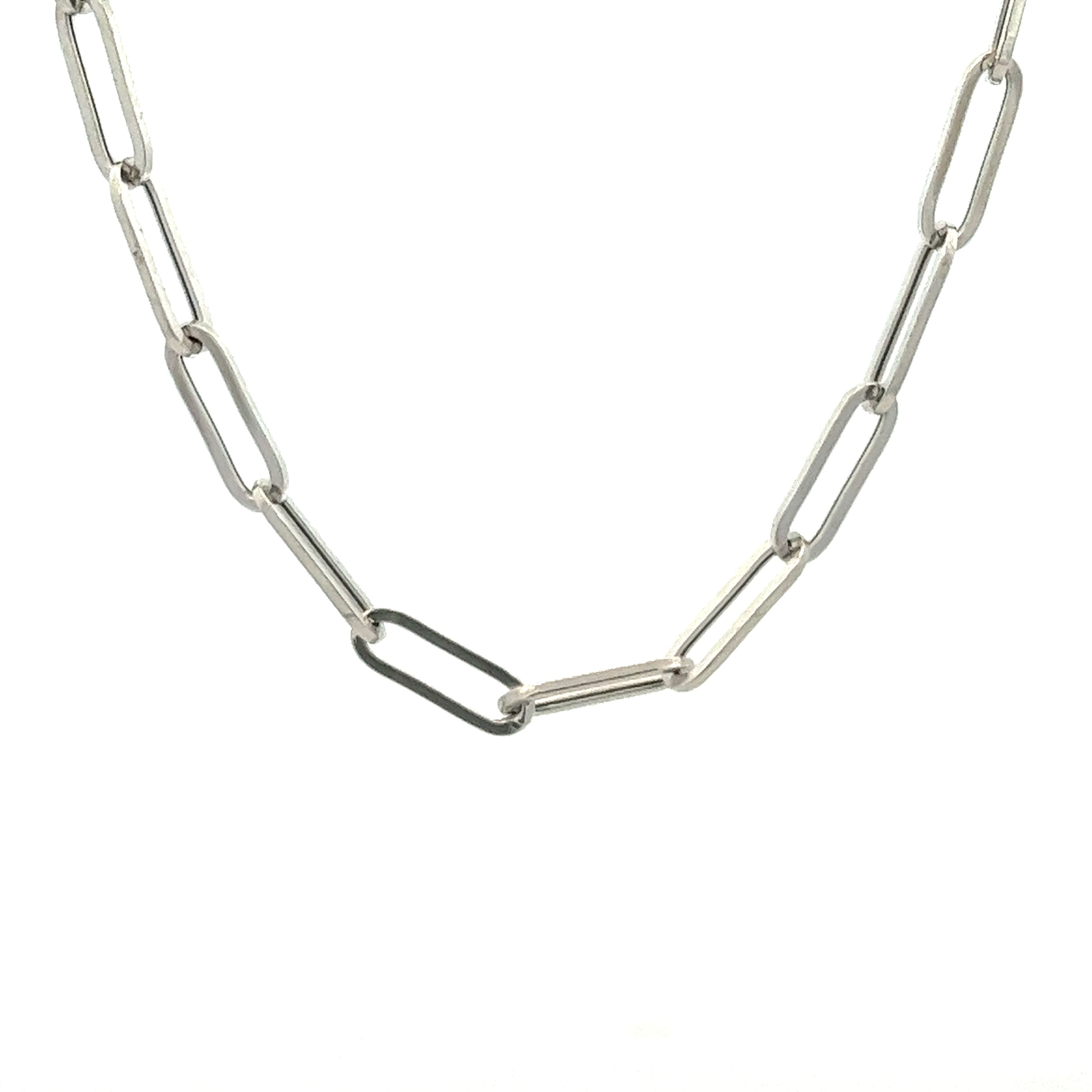 14KW MEDIUM PAPER CLIP CHAIN 16INCH