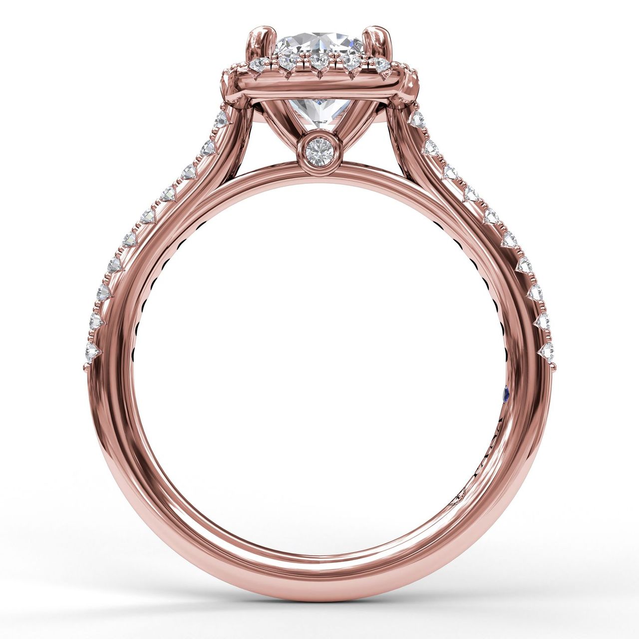 D0.35CT 14KR MONTURA HALO DC 1.00CT RD