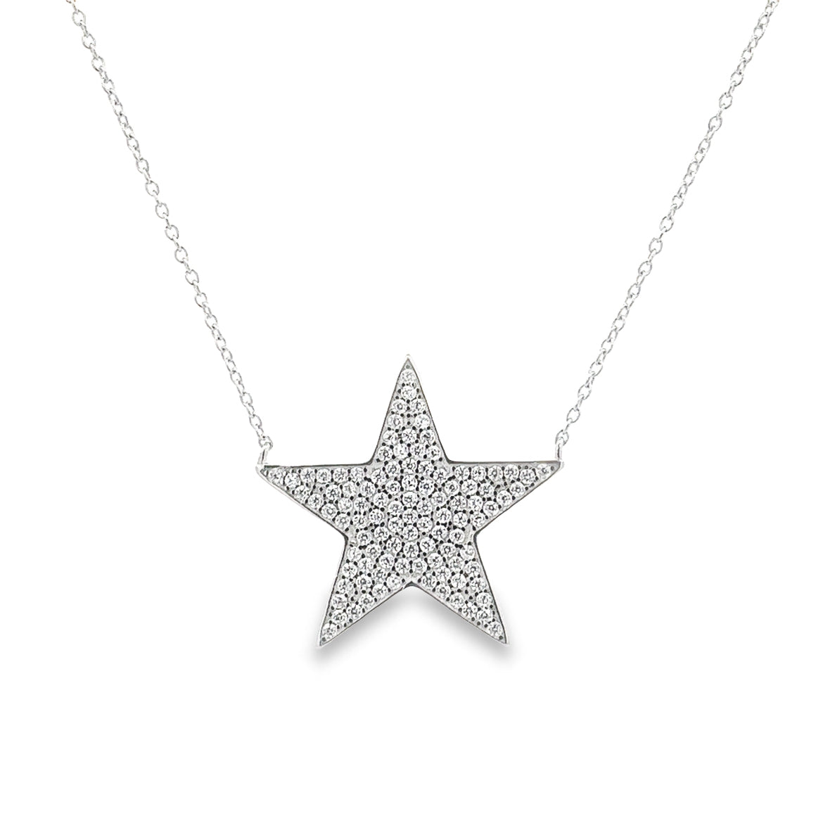 925 SILVER PLATED STAR NECKLACE