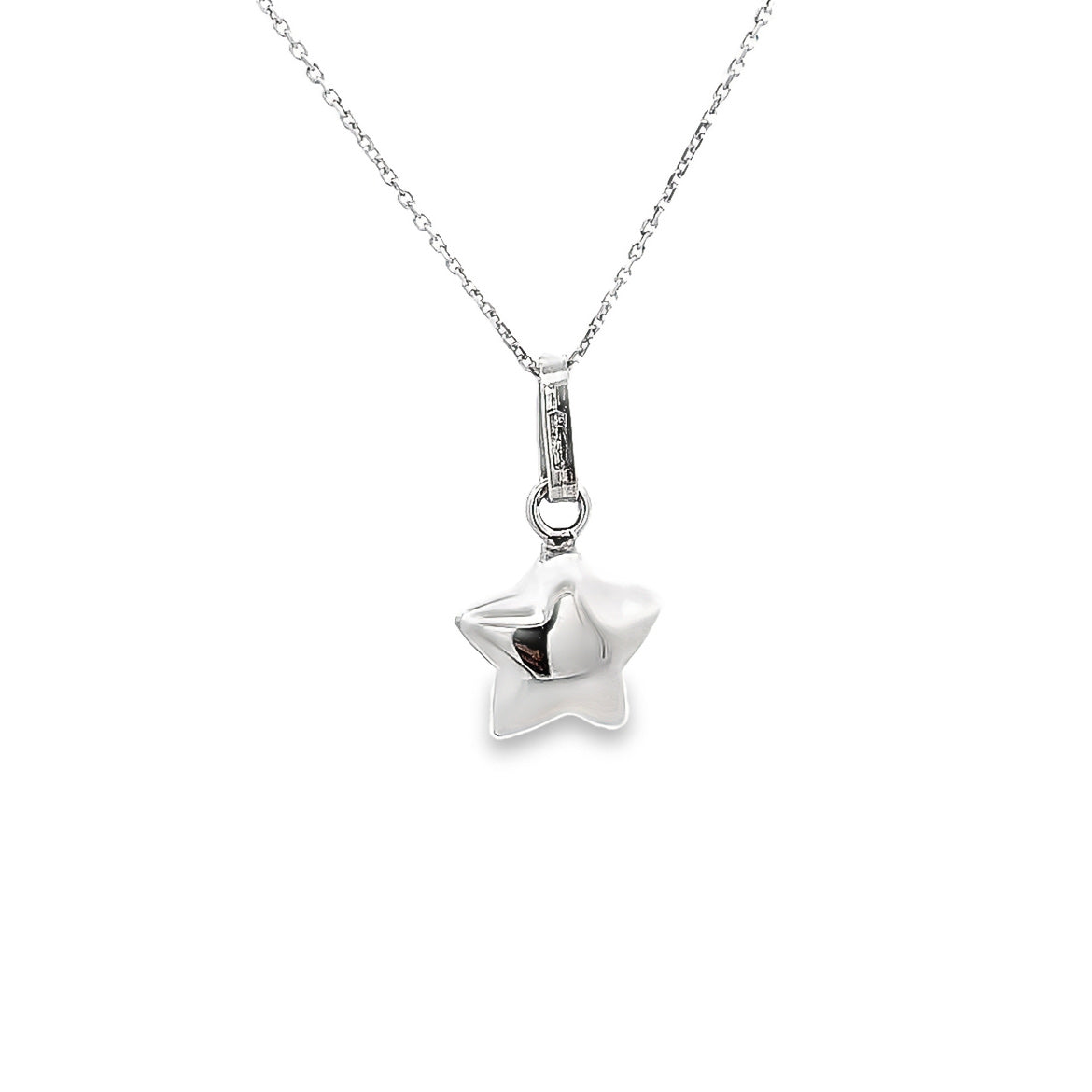 18KW STAR PENDANT