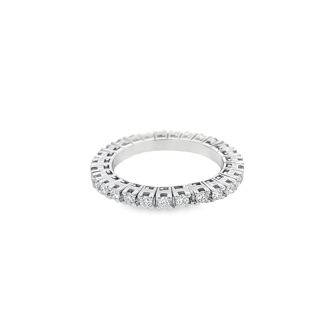 DIAMOND ETERNITY ADJUSTABLE RING SET IN 14K WHITE GOLD