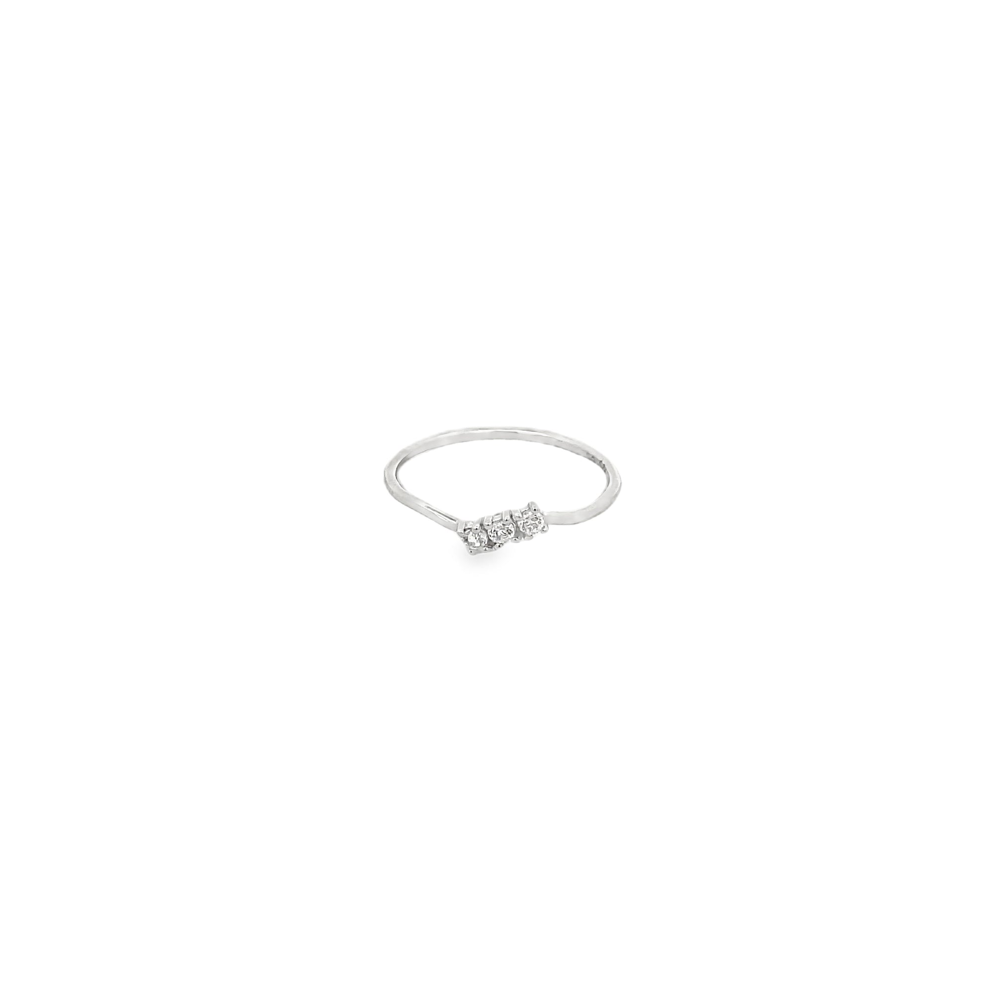 CRYSTAL RING SET IN 925 SILVER