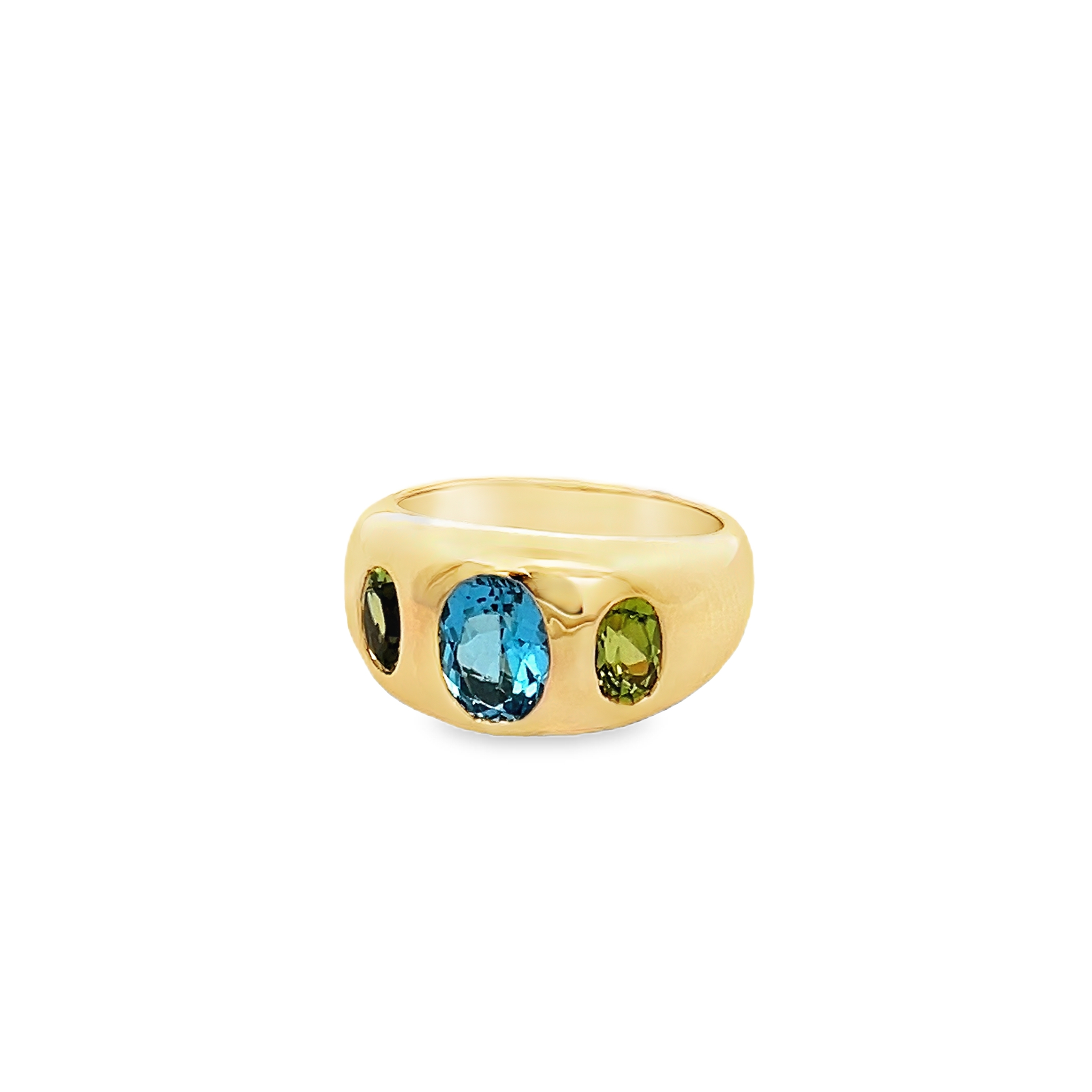 14KY DOME RING PER1.32CT TPZ1.76CT T6.5