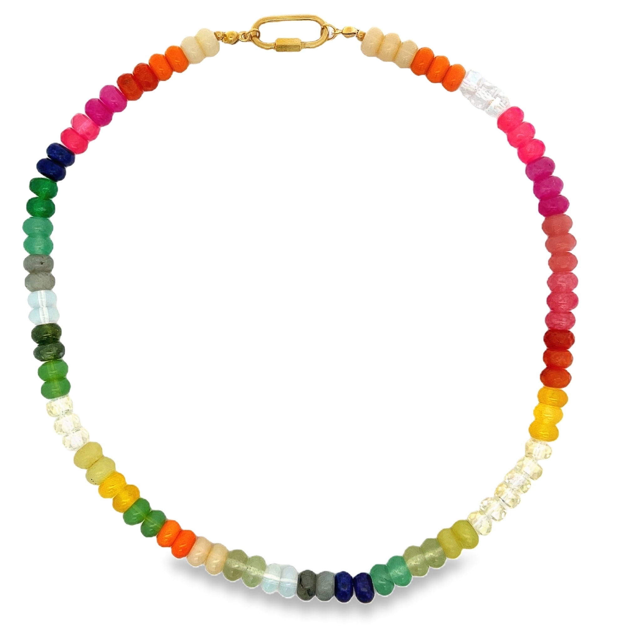 MEDIUM MULTICOLORED BEADS NECKLACE