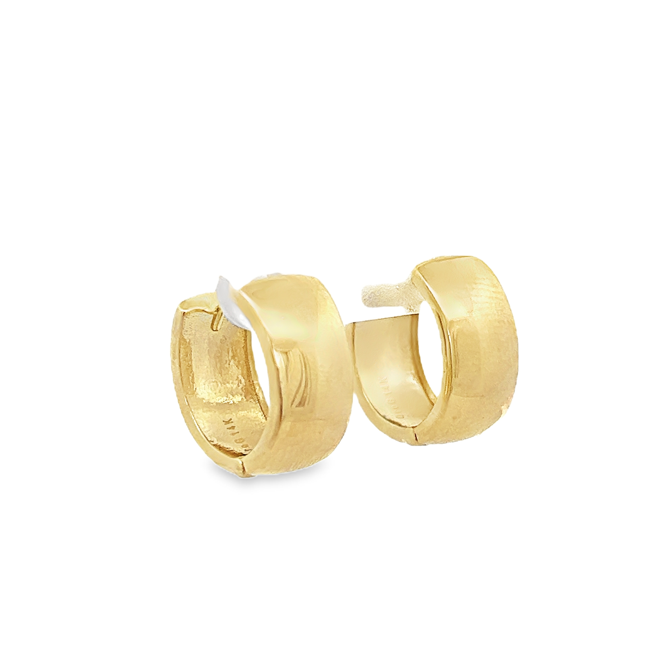 14k yellow newest gold hoop earings