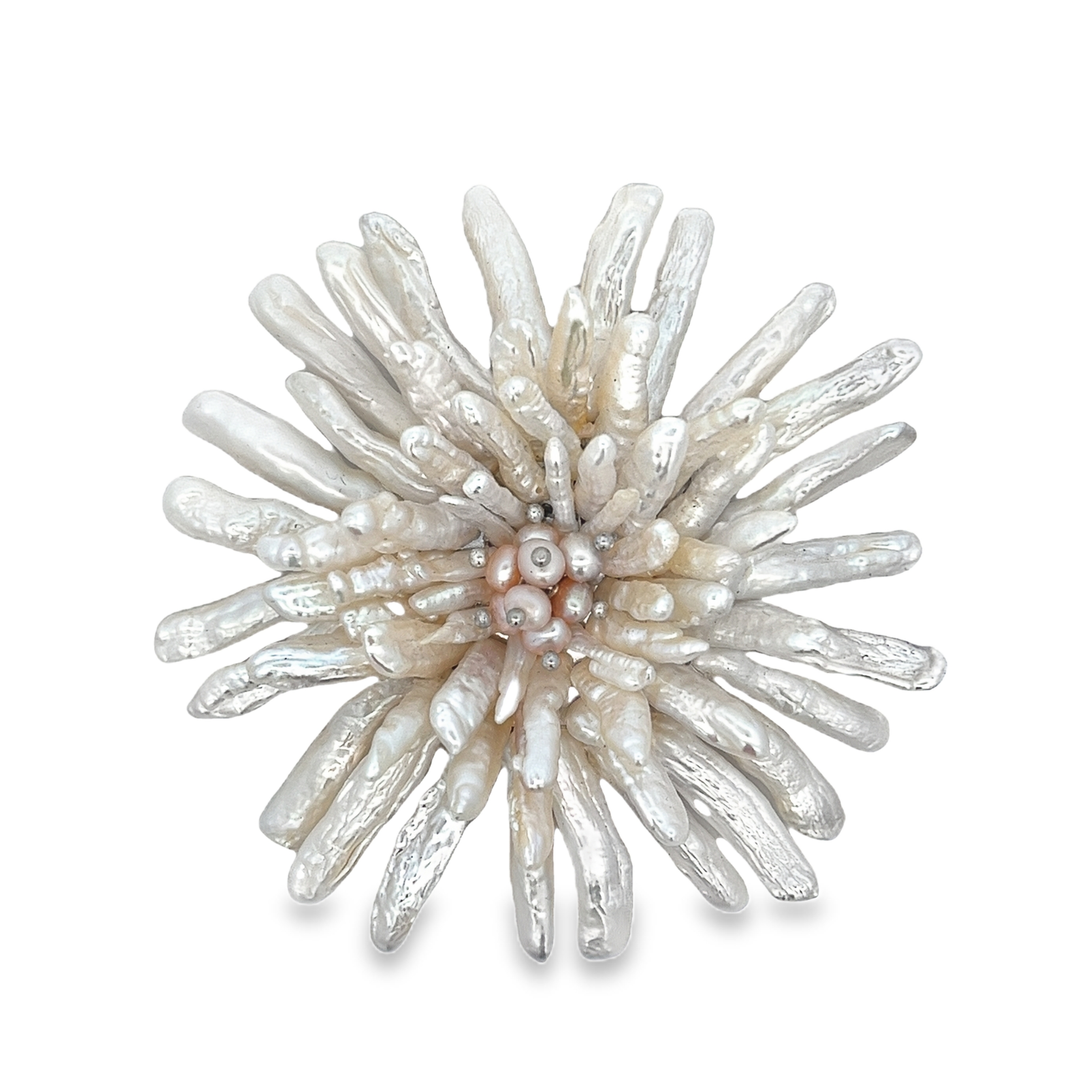 FRESH WATER PEARLS DAISY PIN
