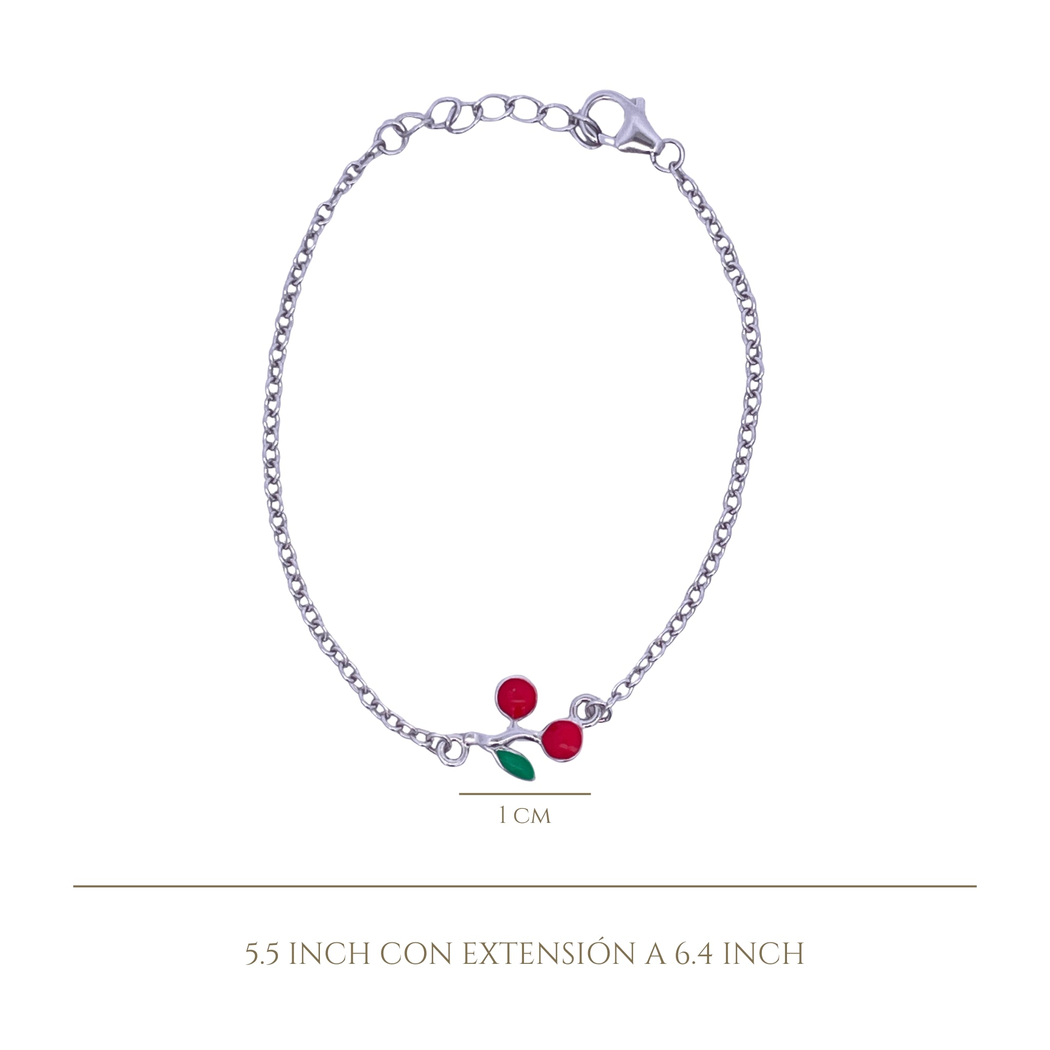 925SL SOLITARY CHERRIES BRACELET