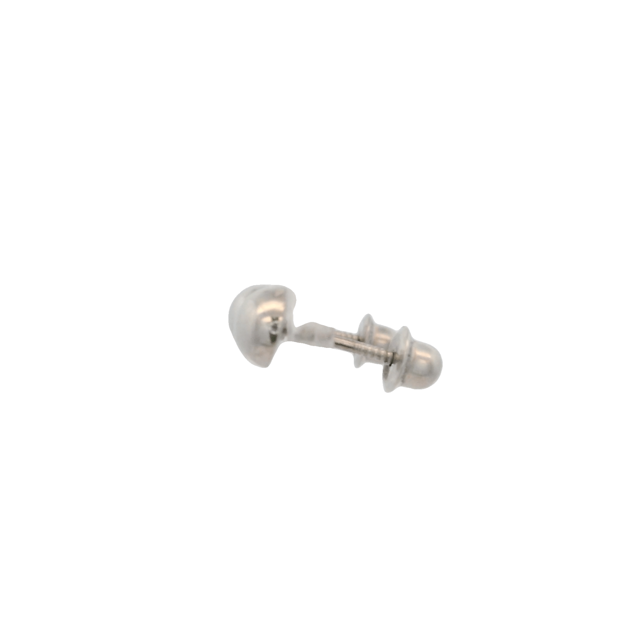 14KW DOME CIRCLE SMOOTH 5MM EARRINGS - C'SANTOS