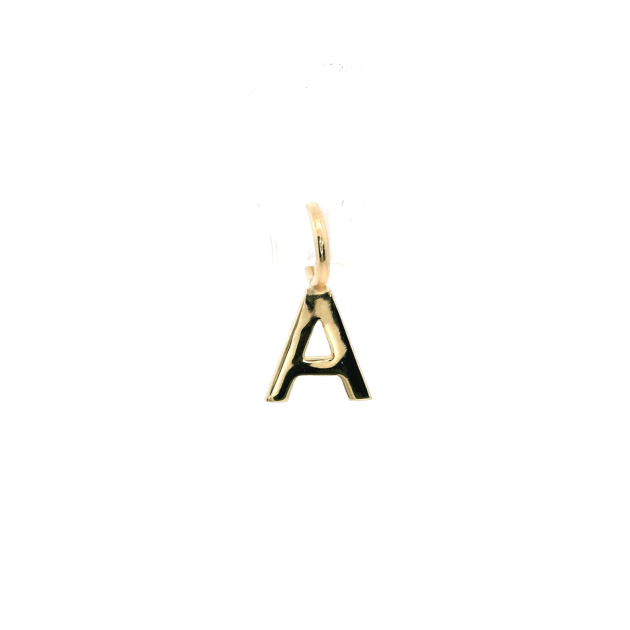 14KY 6MM LETTER A PENDANT - C'SANTOS