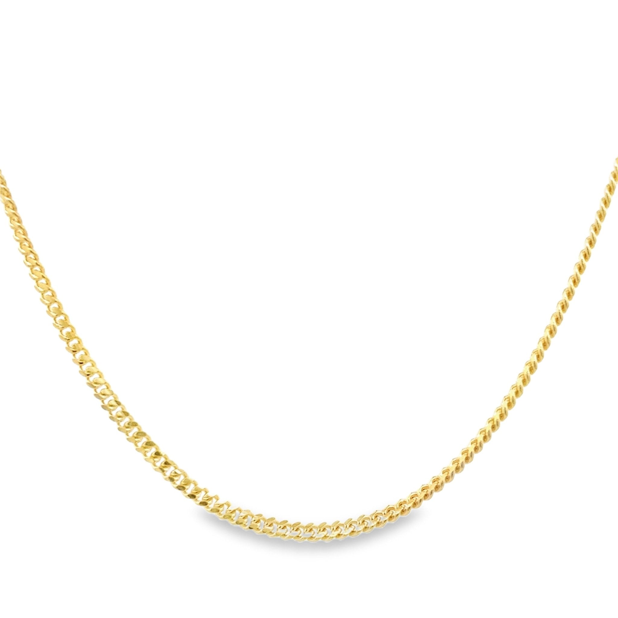 14KY CURBAN SMALL 18 INCH CHAIN - C'SANTOS