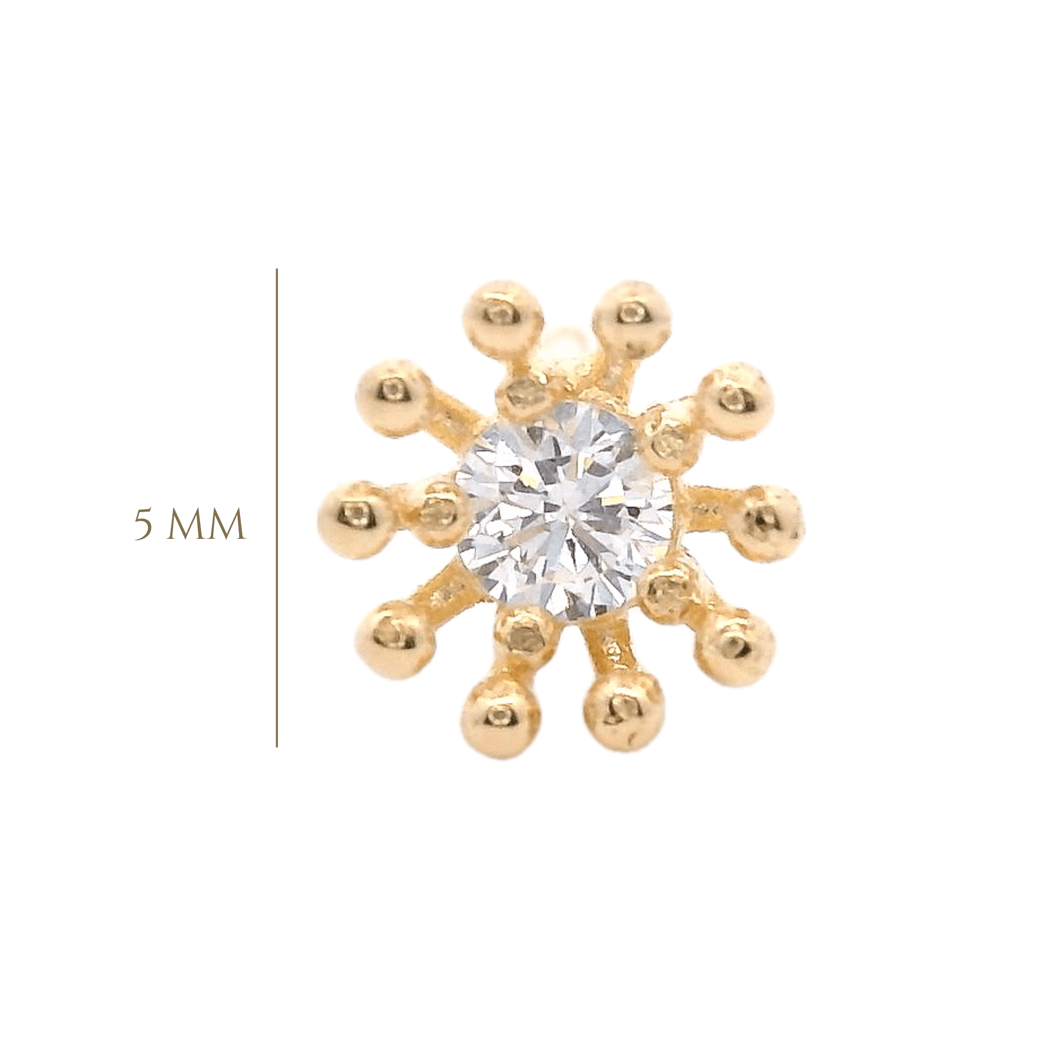 14KY DANDELION PIERCING - C'SANTOS