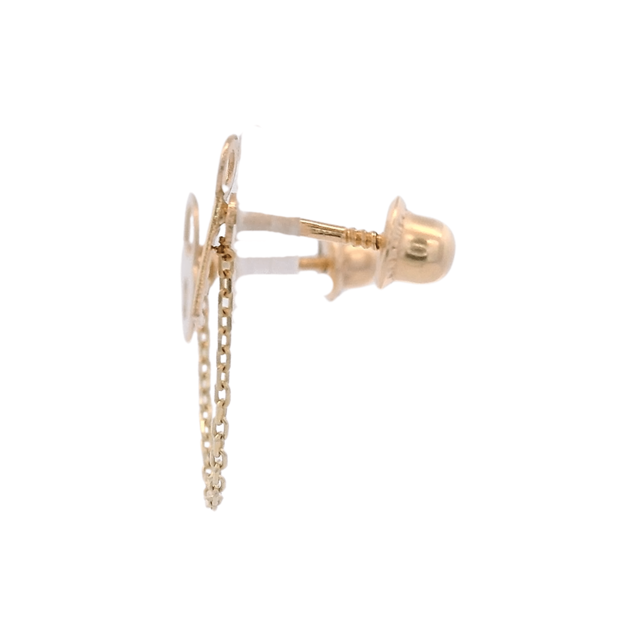 14KY HEART LOCK AND KEY PIERCING - C'SANTOS