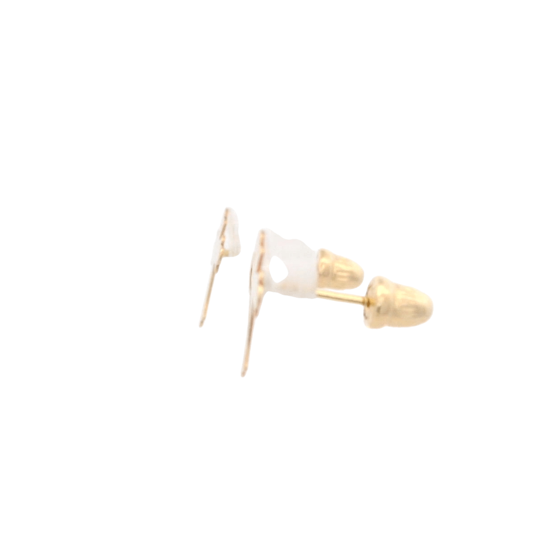 14KY LASER POLISHED CROSS EARRINGS - C'SANTOS