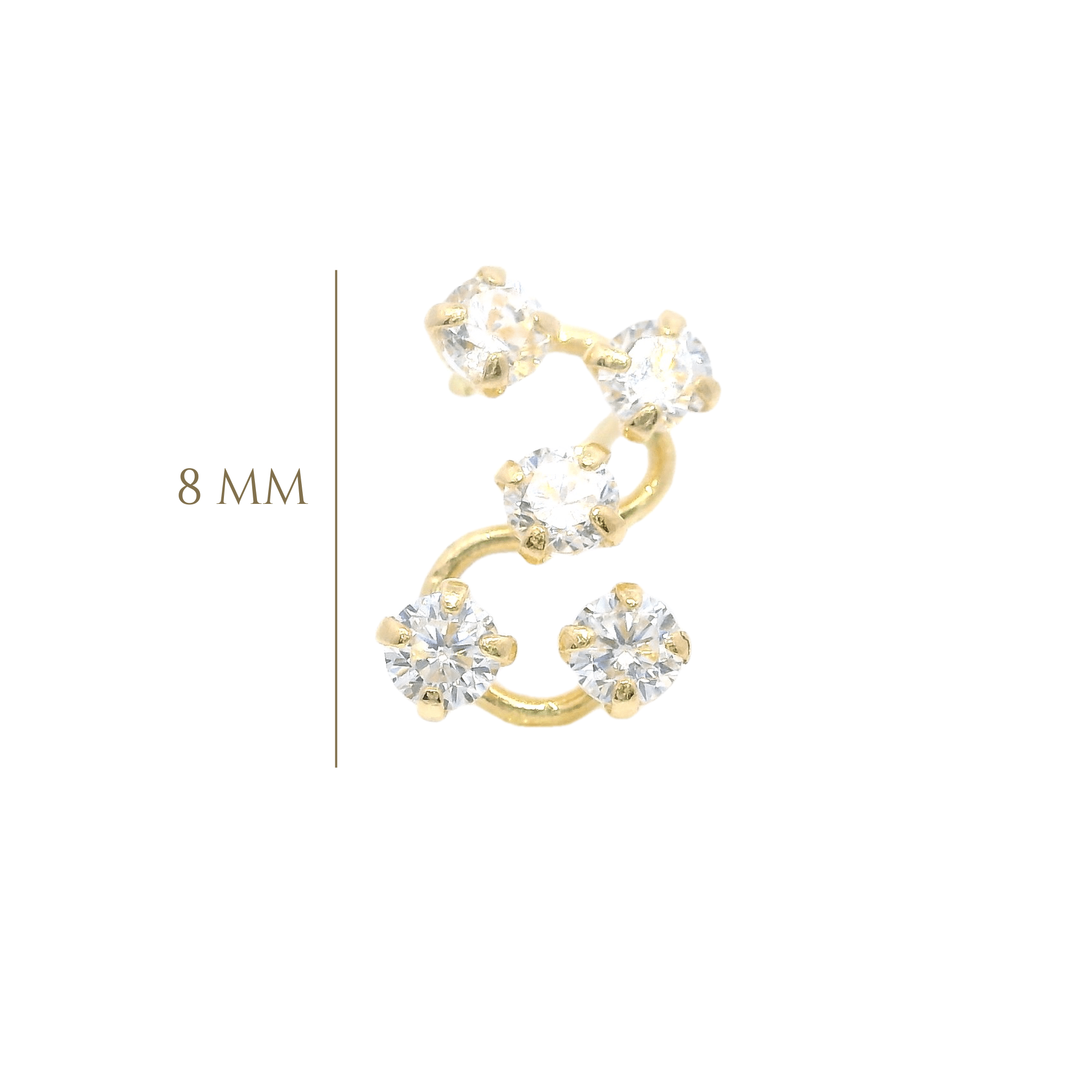 14KY SHORT S PIERCING - C'SANTOS