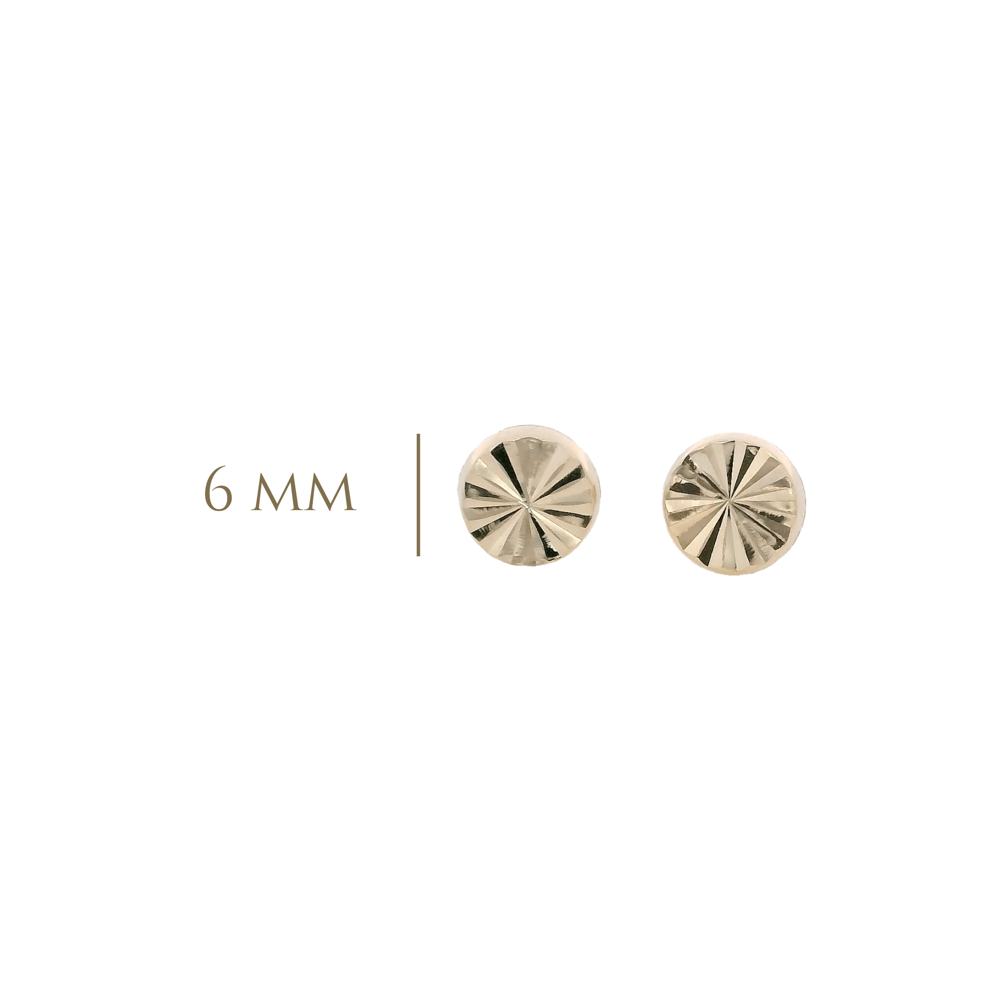 14KY TEXTURE BASIC CIRCLE EARRINGS - C'SANTOS