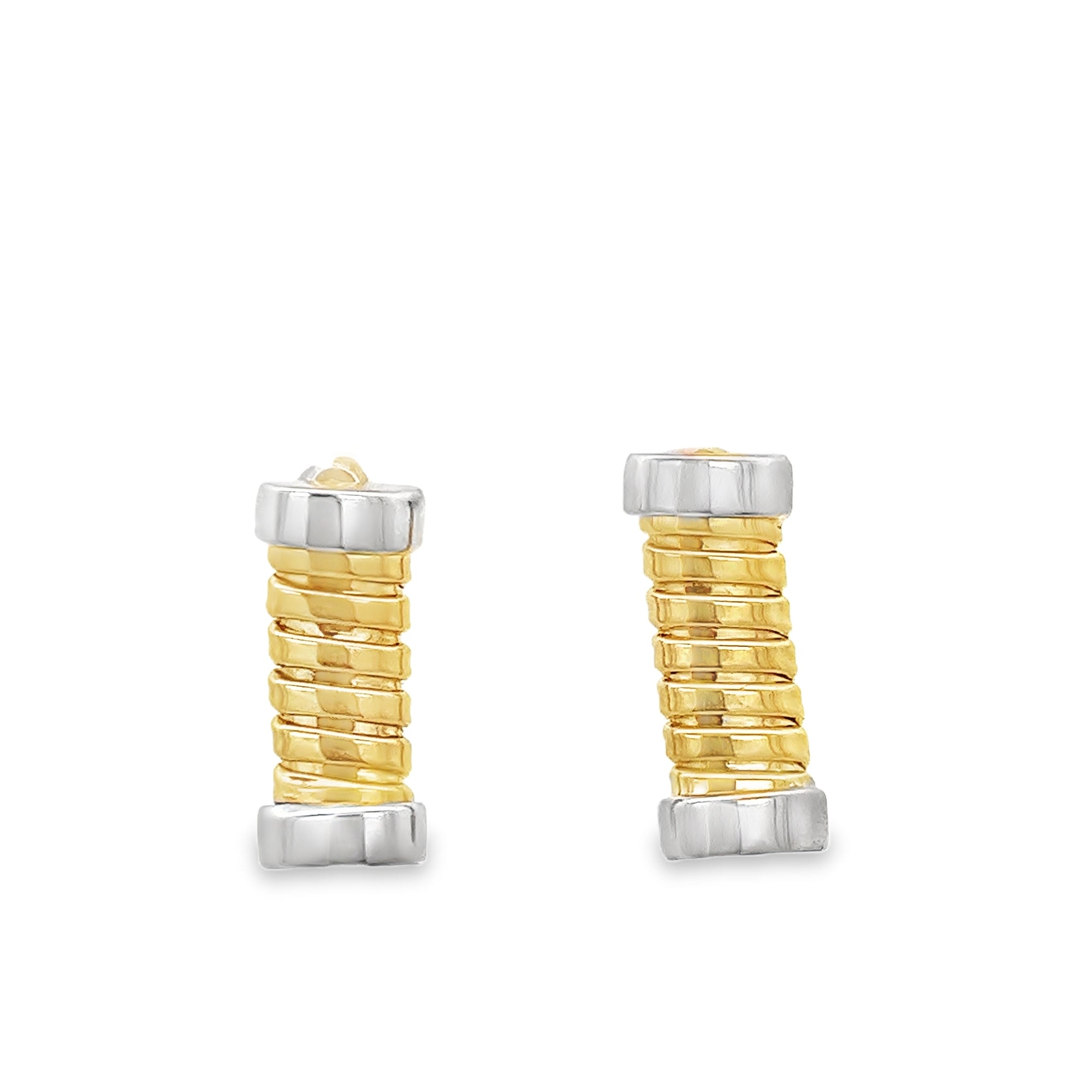 14KY TUBOGAS FLEXIBLE EARRINGS - C'SANTOS