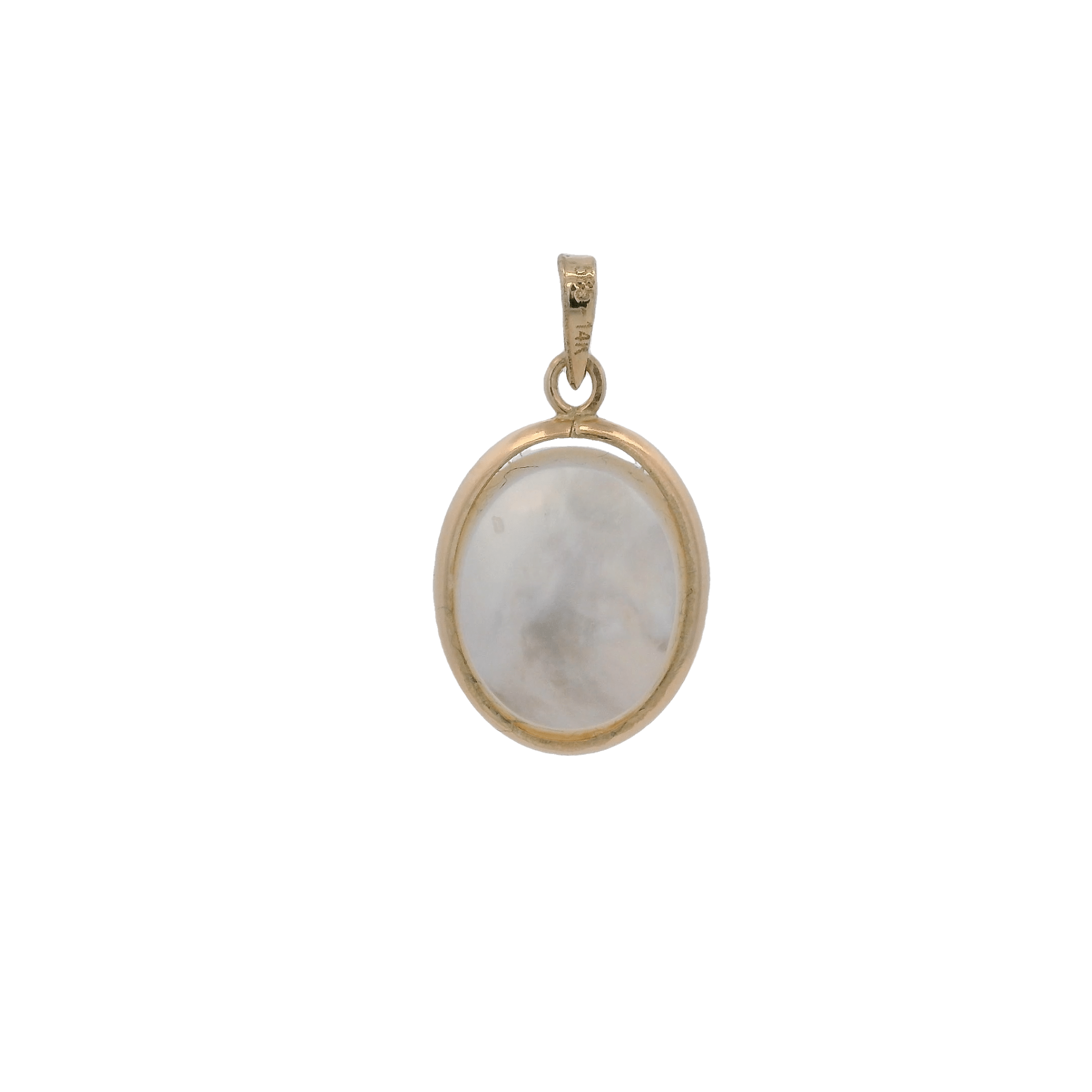 14KY VIRGIN OF GUADALUPE OVAL MEDAL - C'SANTOS