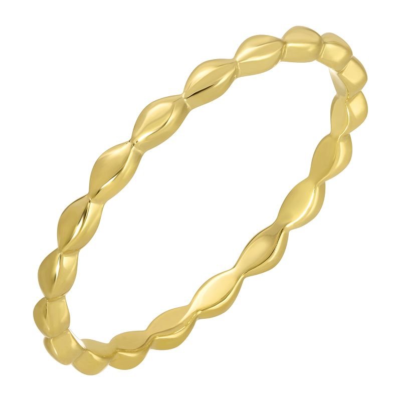 14KY WAVES RING T6.5 - C'SANTOS