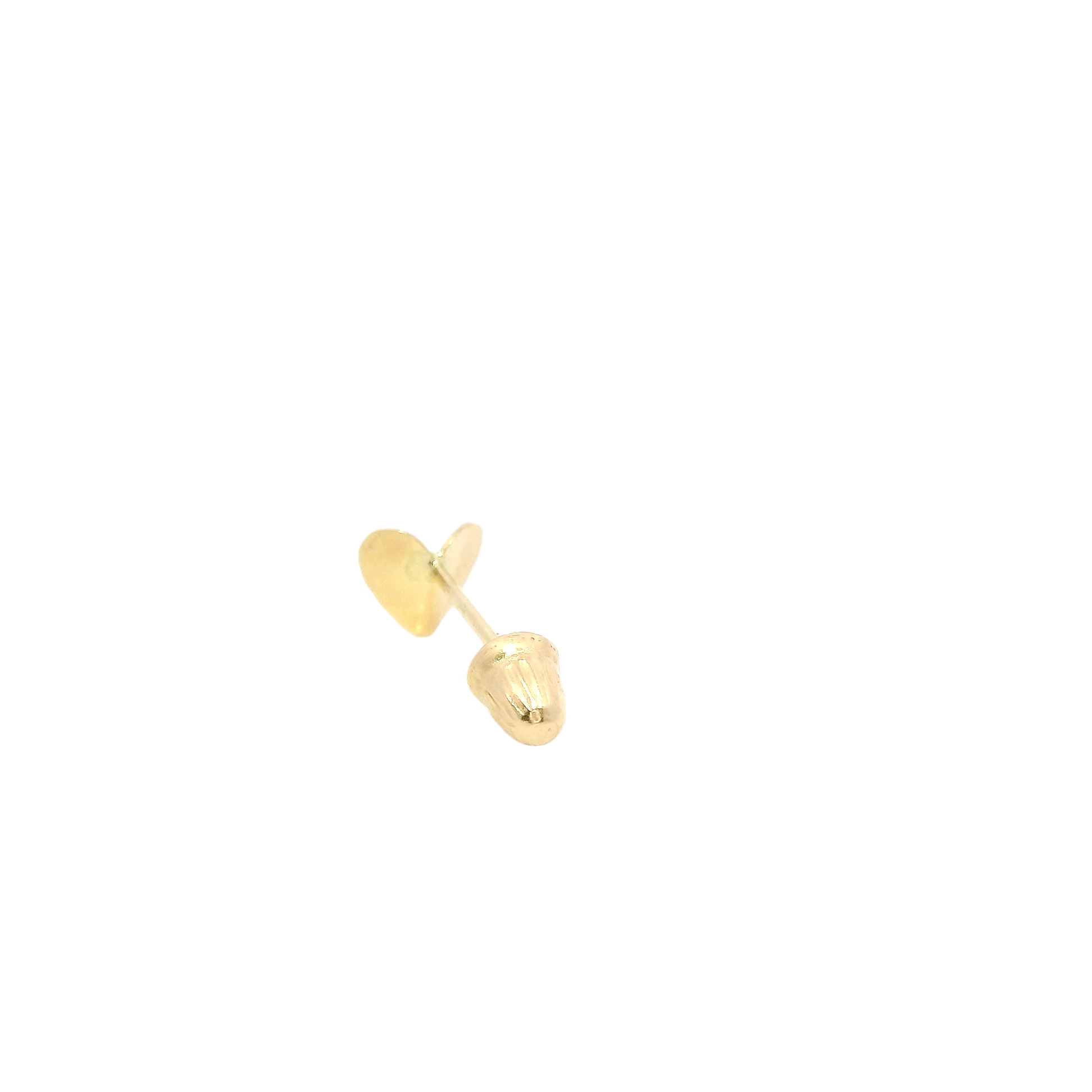 PIERCING MINI FOLDED HEART IN 14KT YELLOW GOLD