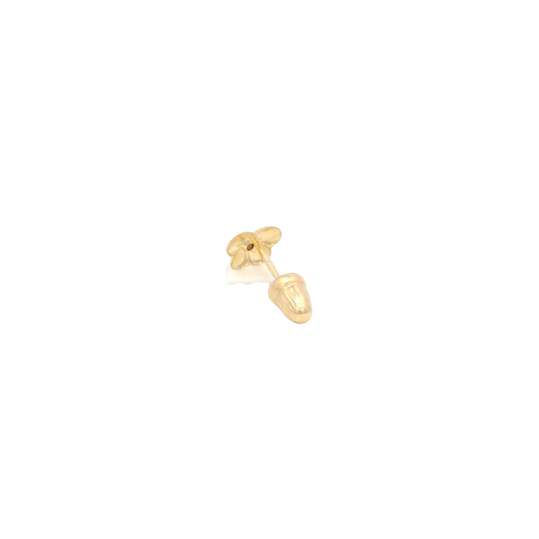 PIERCING BUTTERFLY WITH CRYSTAL IN 14KT YELLOW GOLD