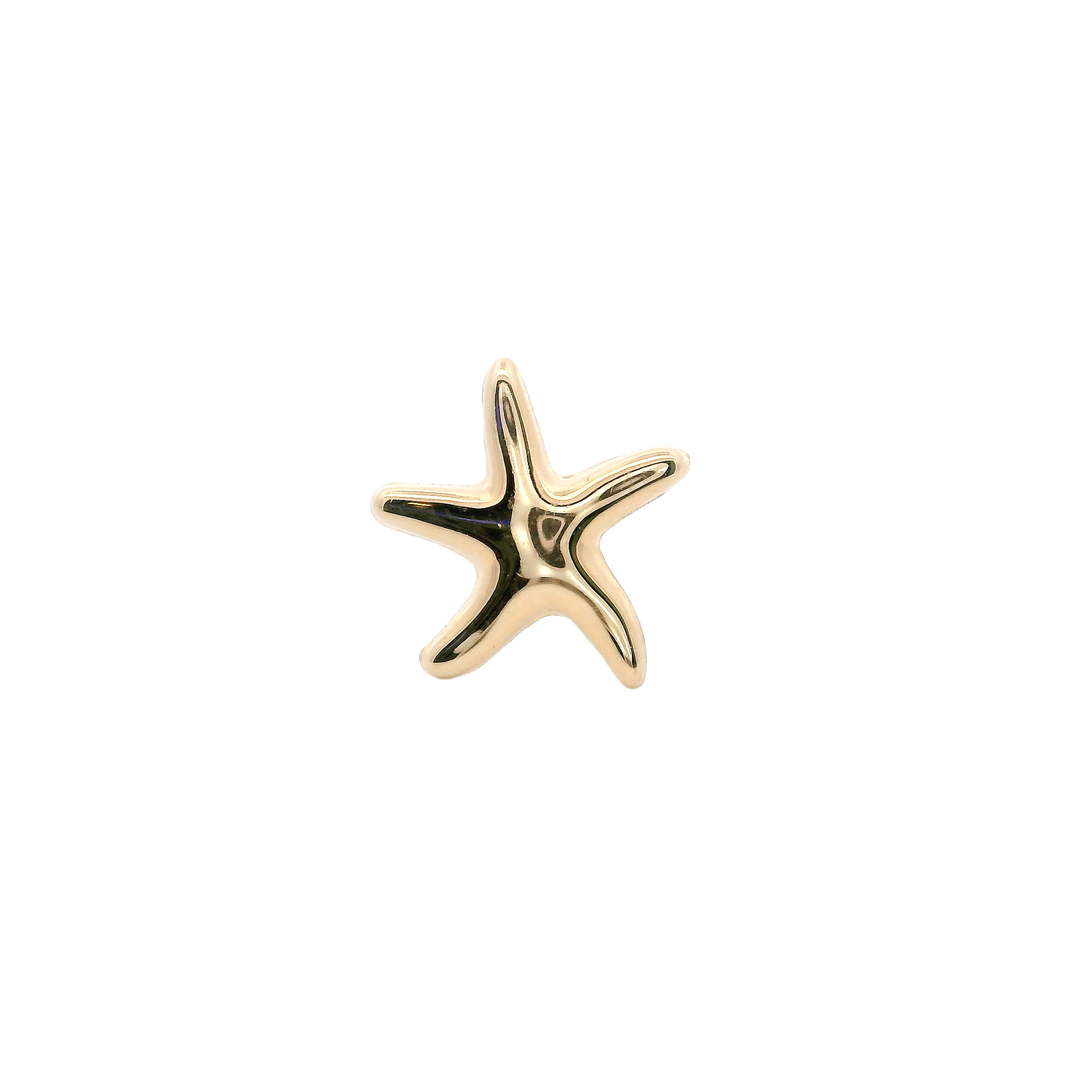 PIERCING STARFISH IN 14KT YELLOW GOLD