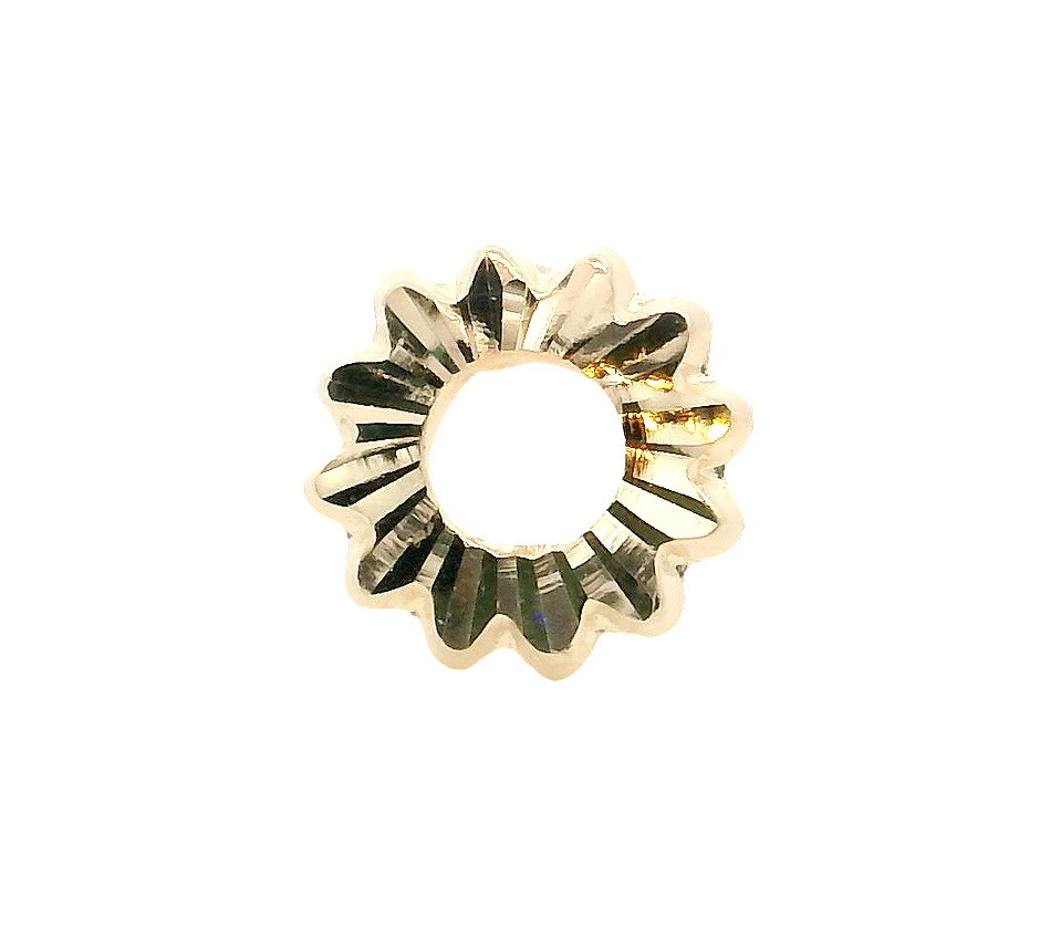 14KY DIAMOND DIE CUT SUN PIERCING