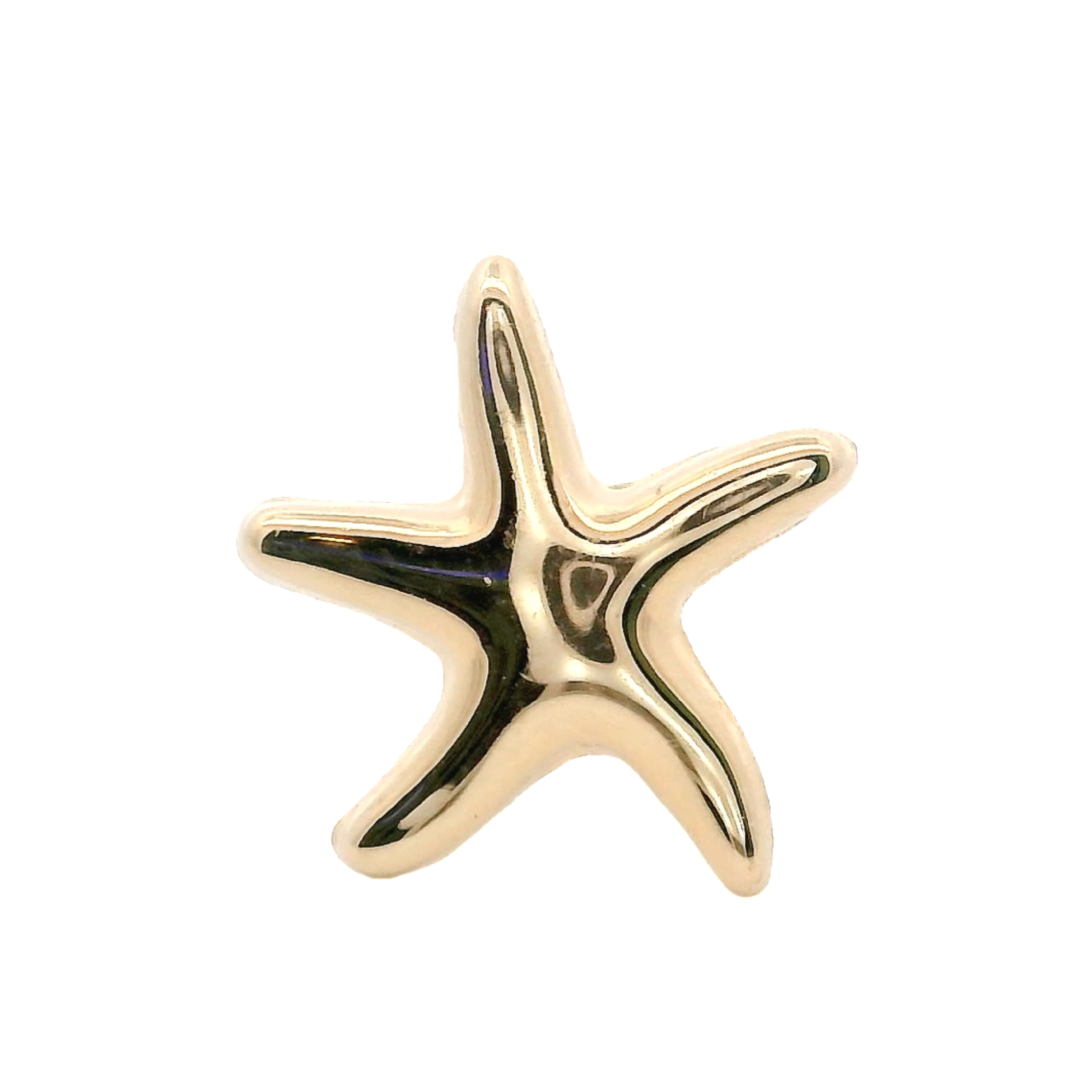 PIERCING STARFISH IN 14KT YELLOW GOLD