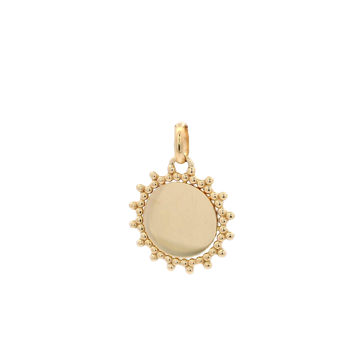 18KY SMALL ROUND PLAIN MEDAL