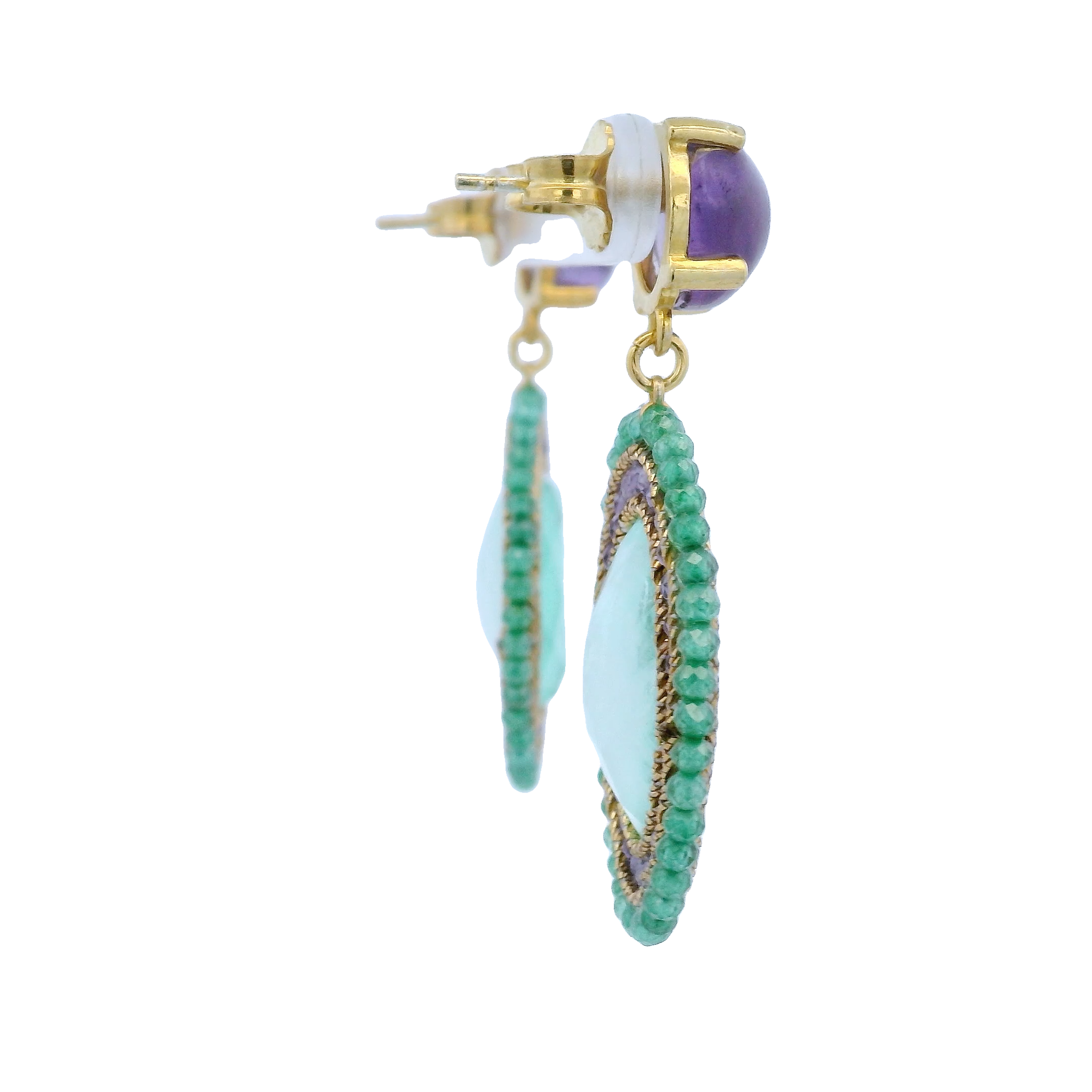 925GG ZIRNI AMETISTA EARRINGS