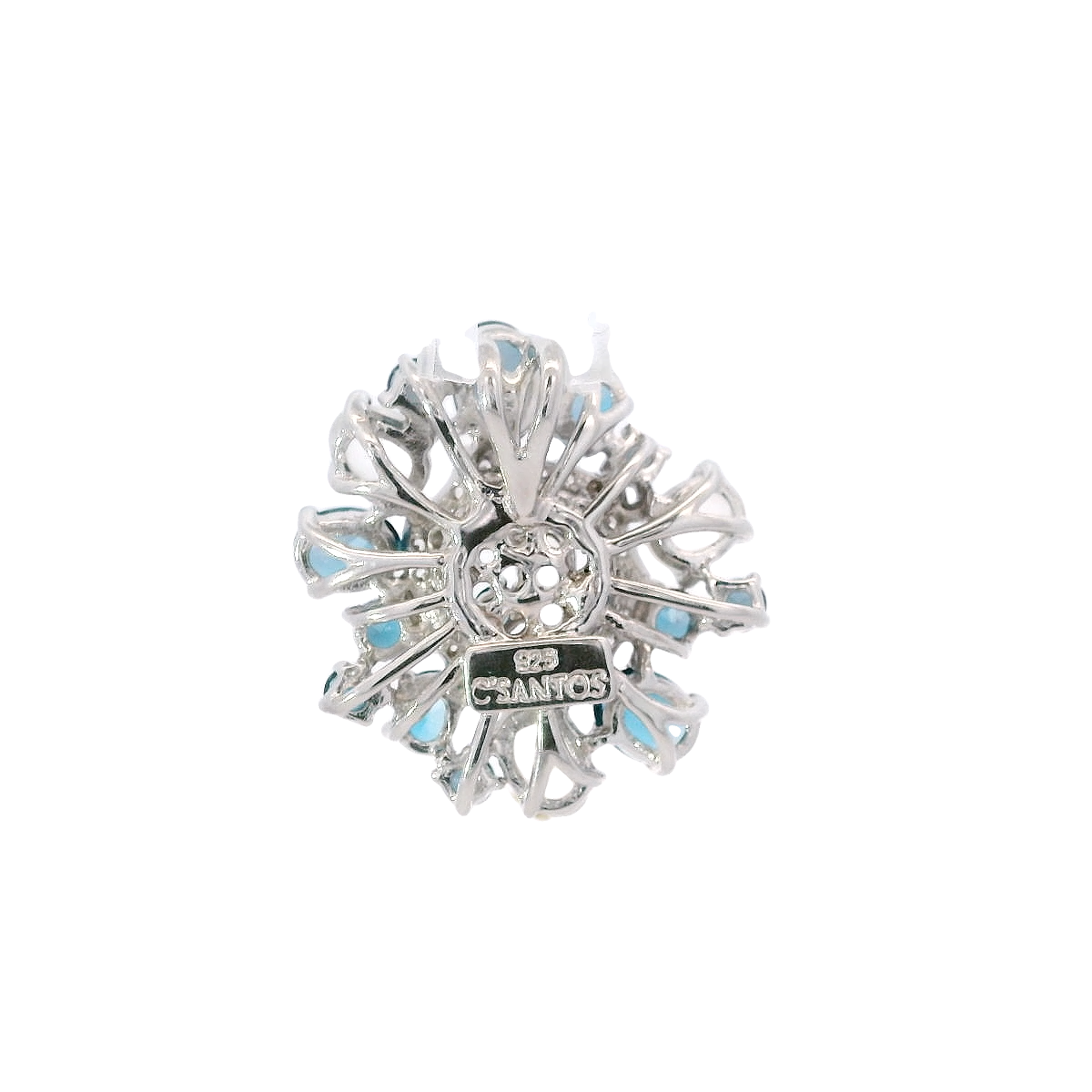 925SL CIRCLE LONDON TOPAZ MOONSTONE PENDANT