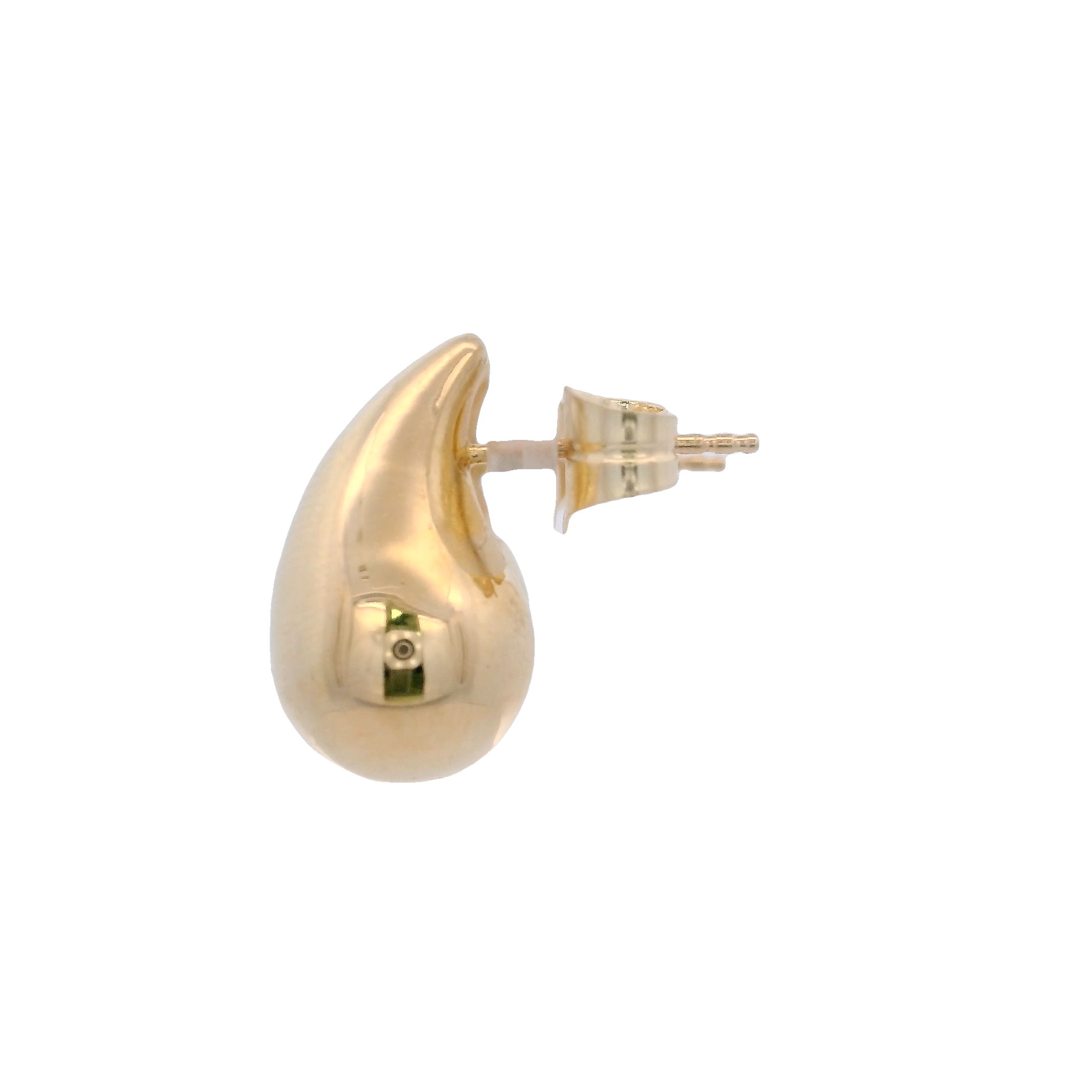 14KY DROP SMOOTH 17MM EARRINGS