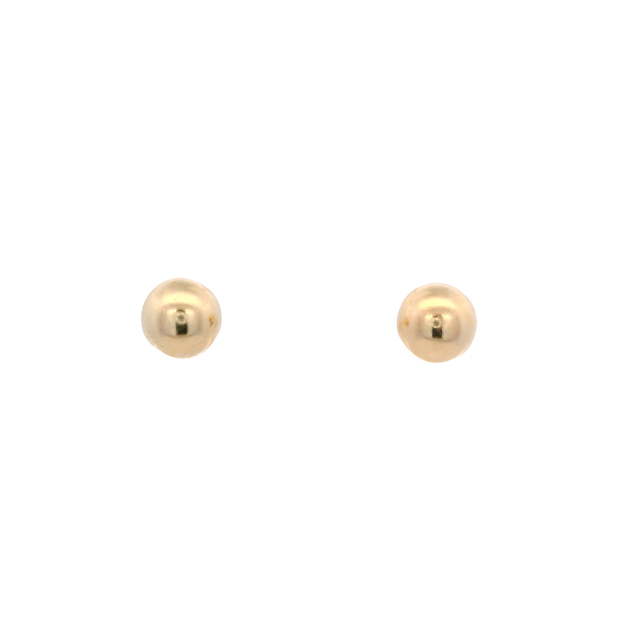 14KY DOUBLE BALL 5MM EARRINGS