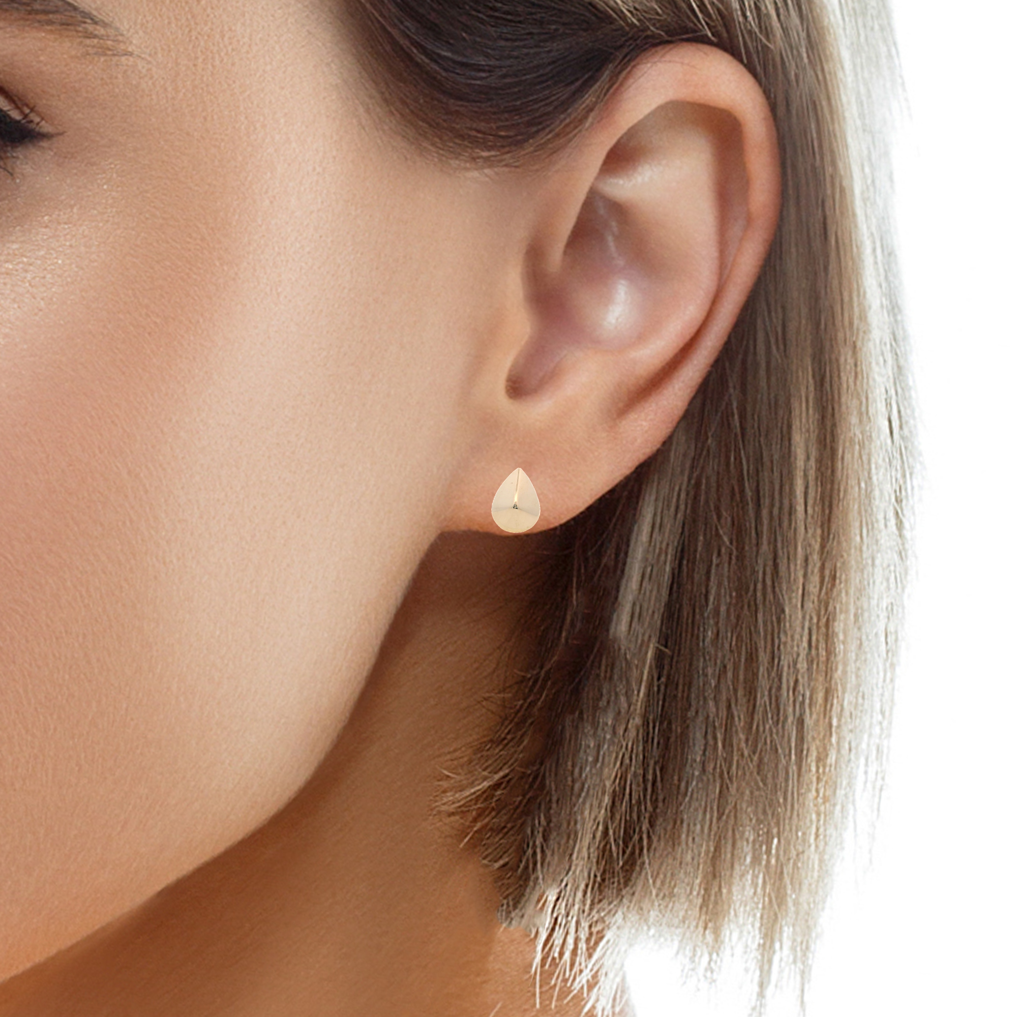 14KY SMALL DOME DROP PIERCING