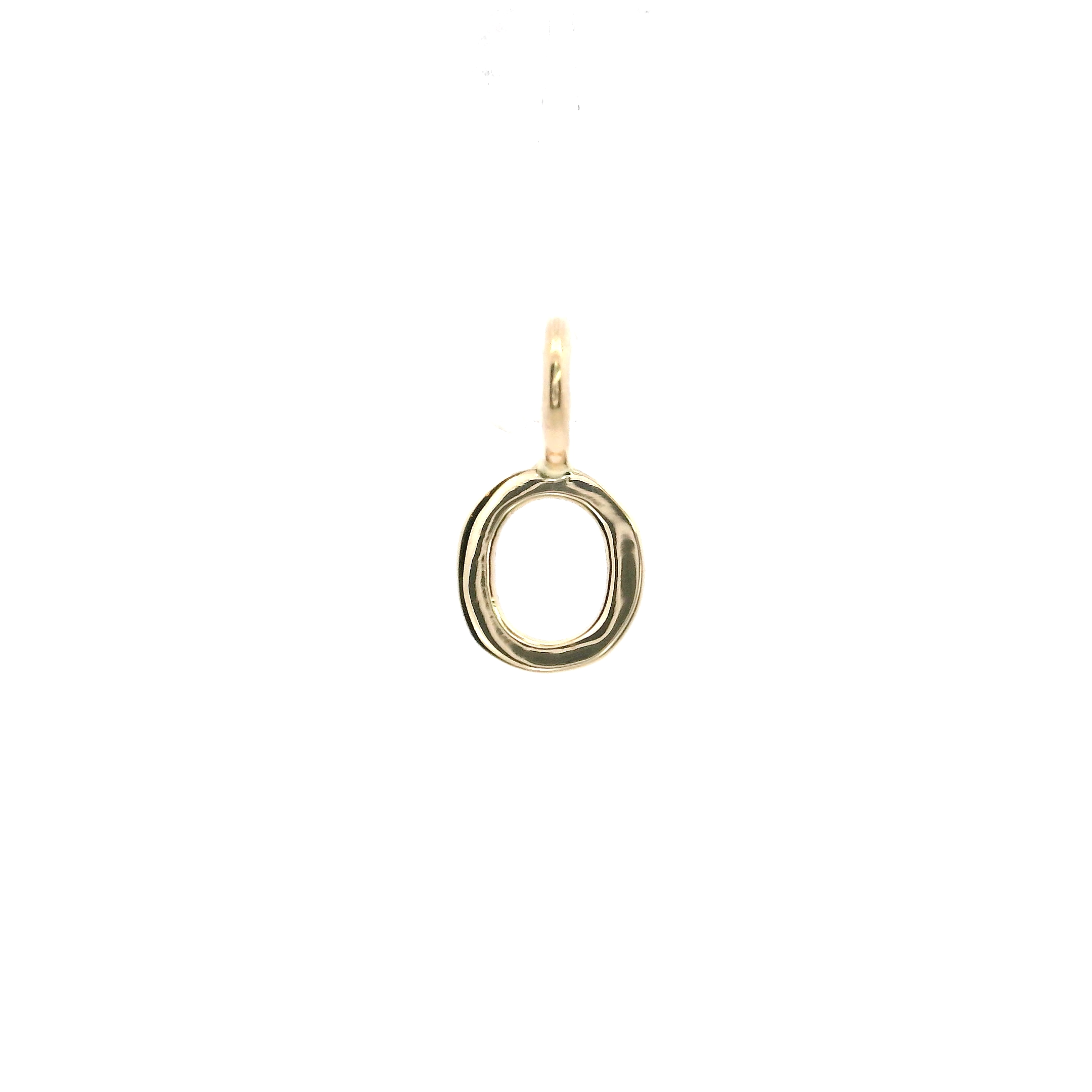 14KY 6MM LETTER D PENDANT