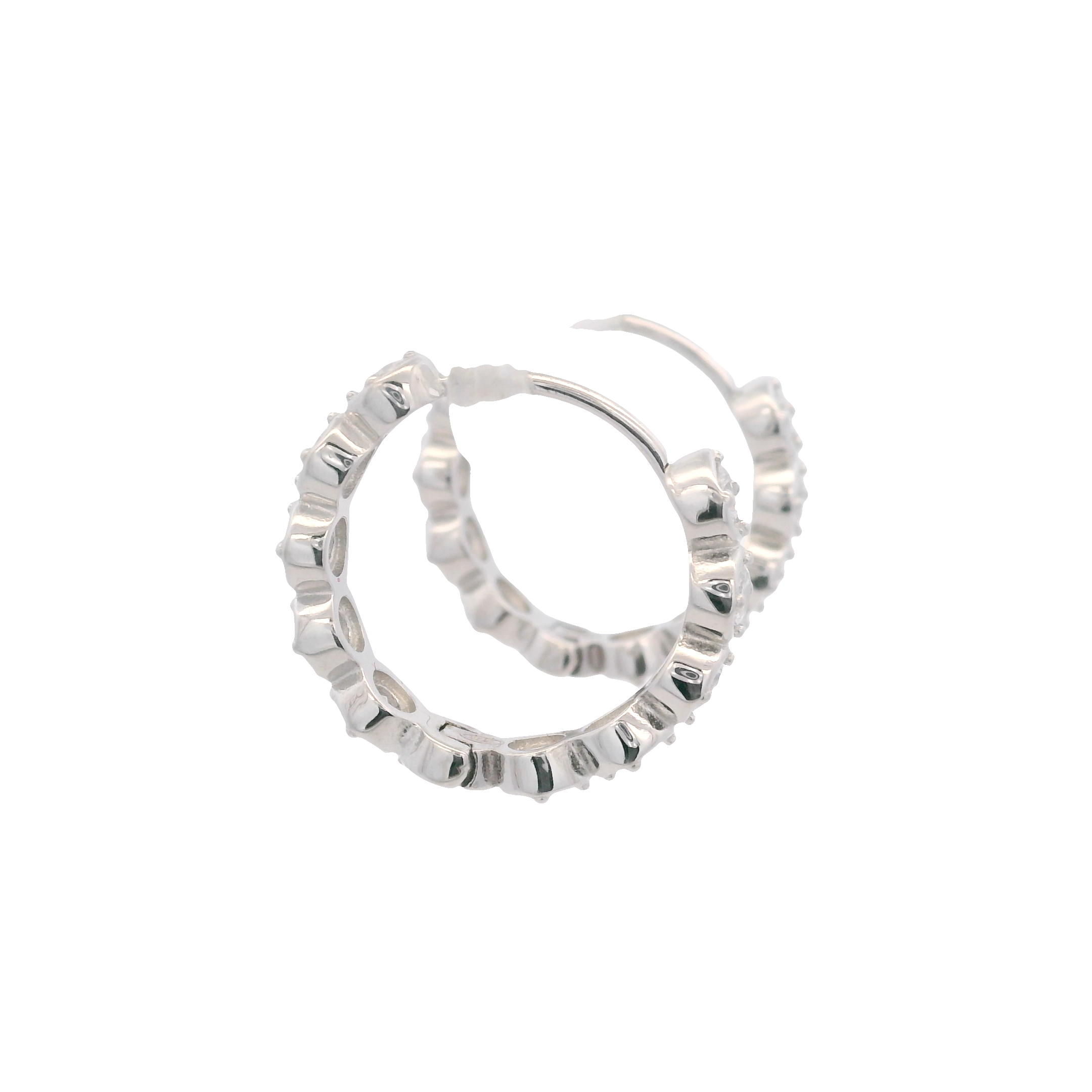 925SL BEZEL CZ HUGGIES