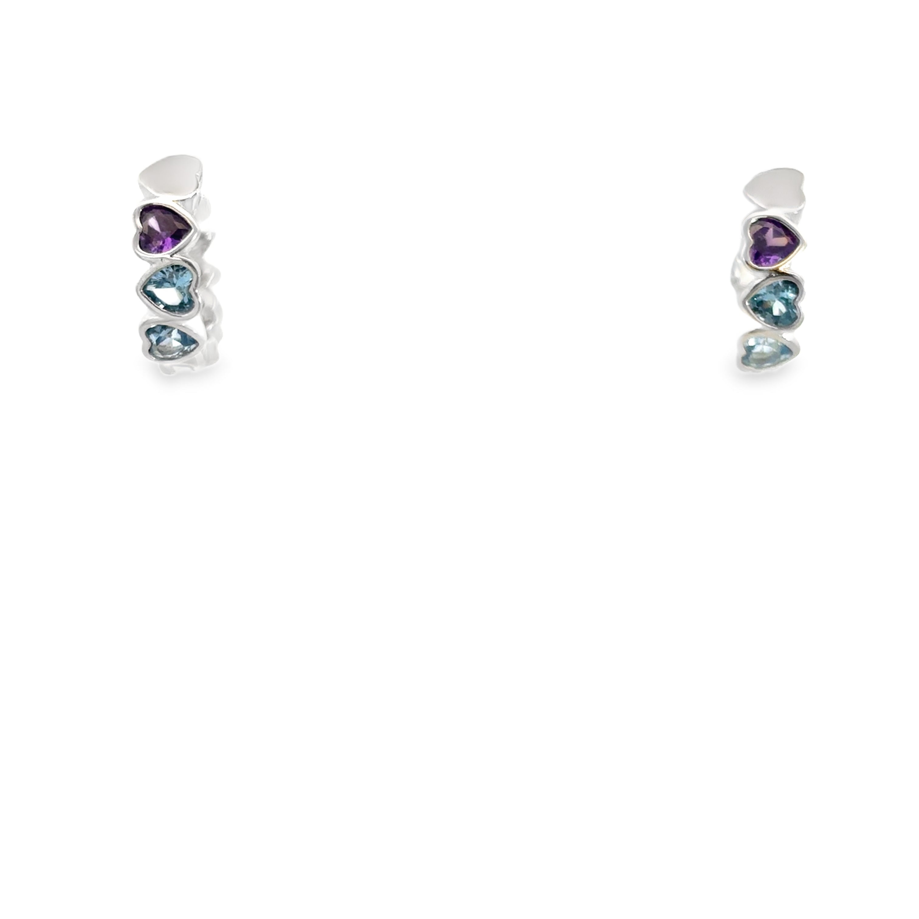 HUGGIES WITH HEART IN 925 SILVER