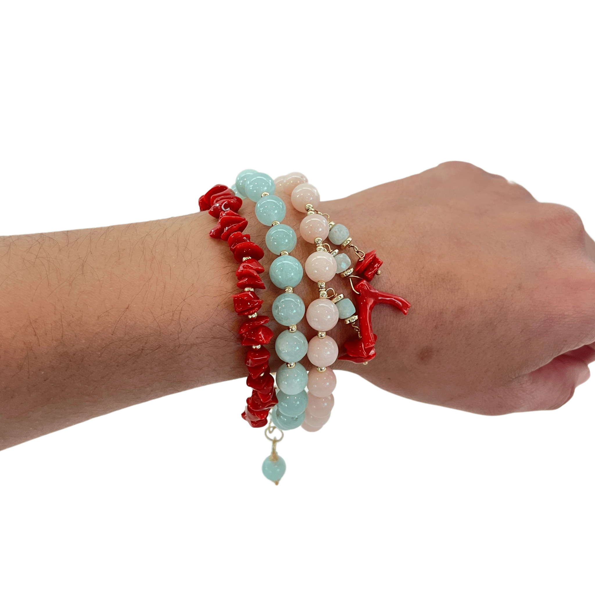 925GG 3 FILI CALLO GIADE ACELET - C'SANTOS