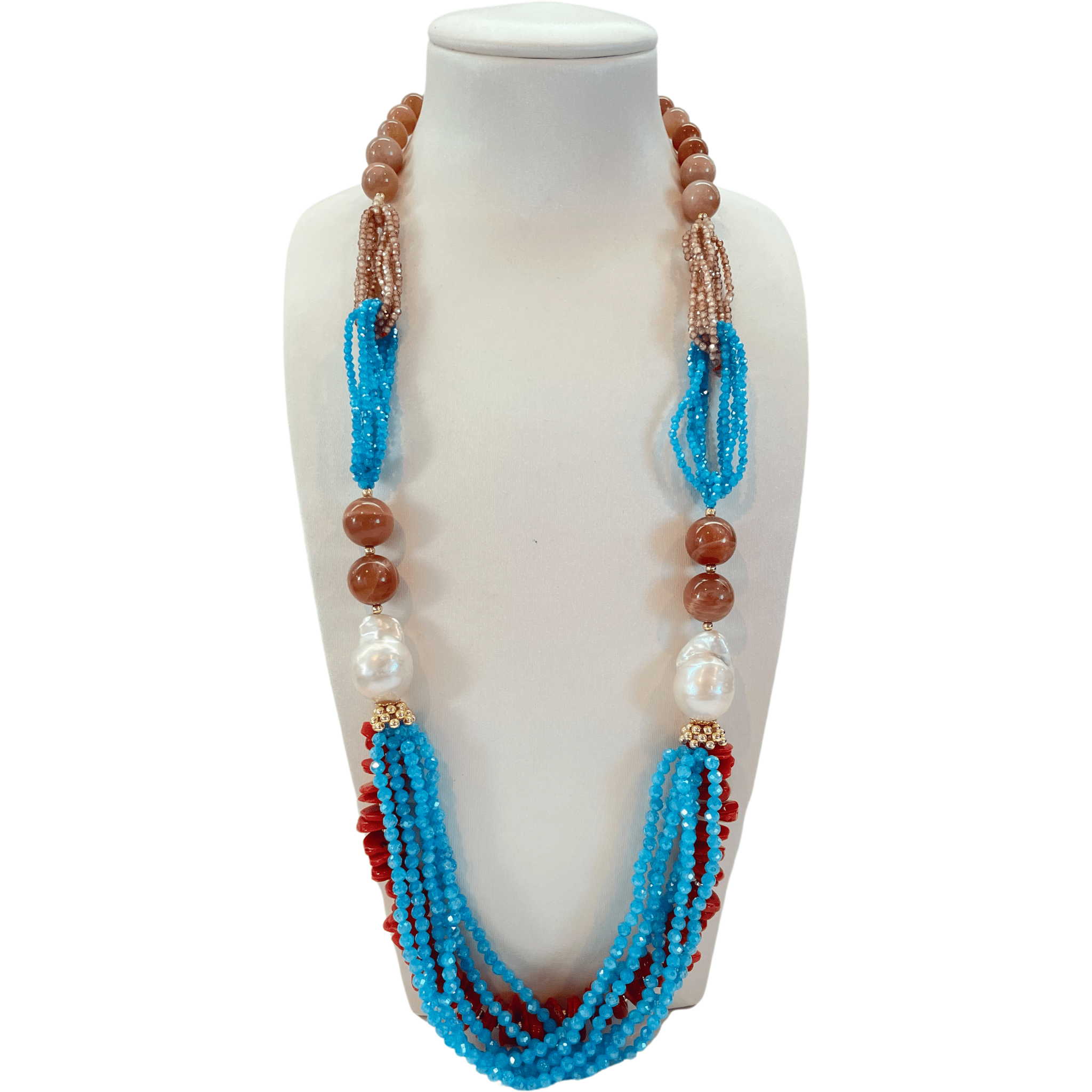 925GG CALLO ZIRNI PERL NECKLACE - C'SANTOS