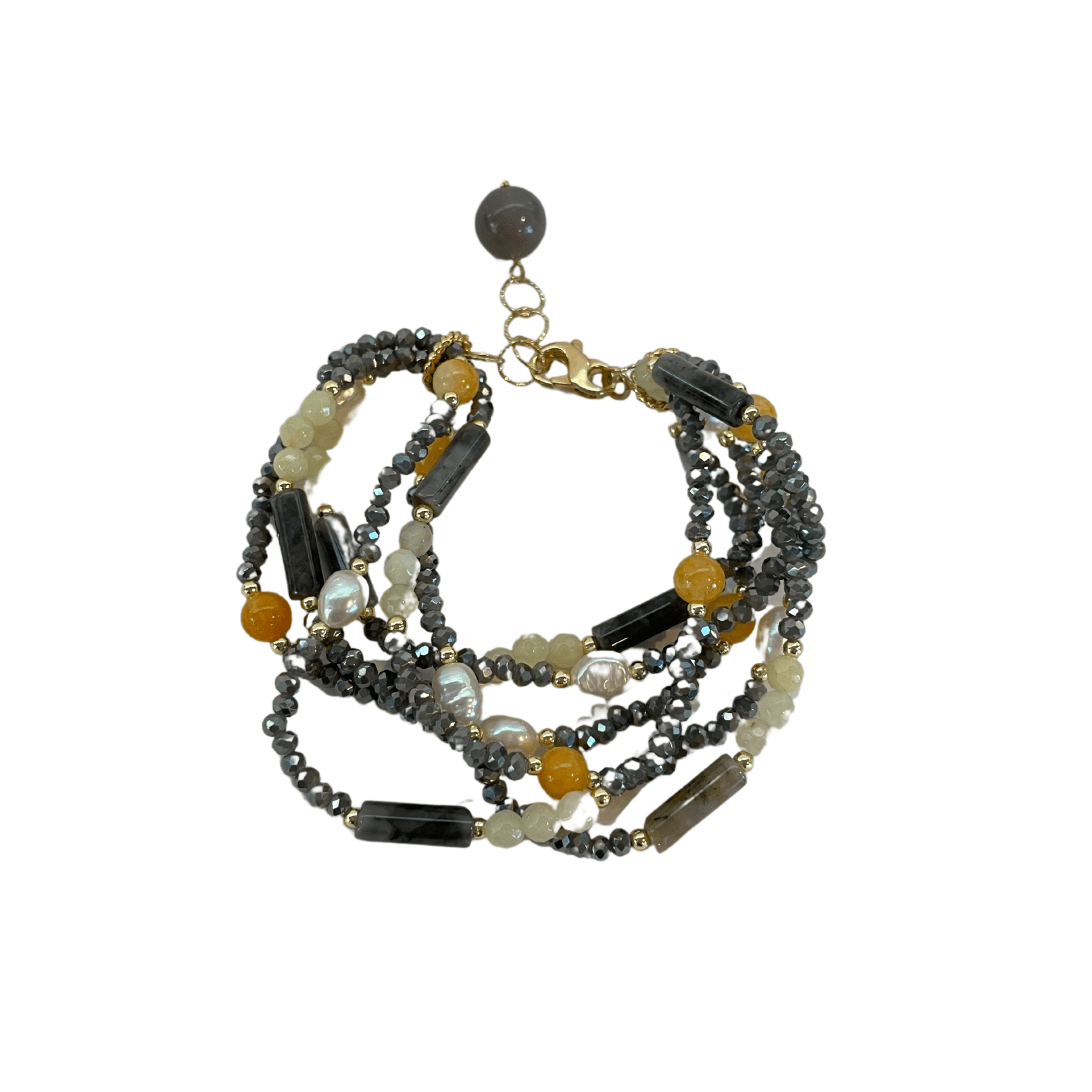 925GG CRISTALLI MULTIFILO GIADA ACELET - C'SANTOS