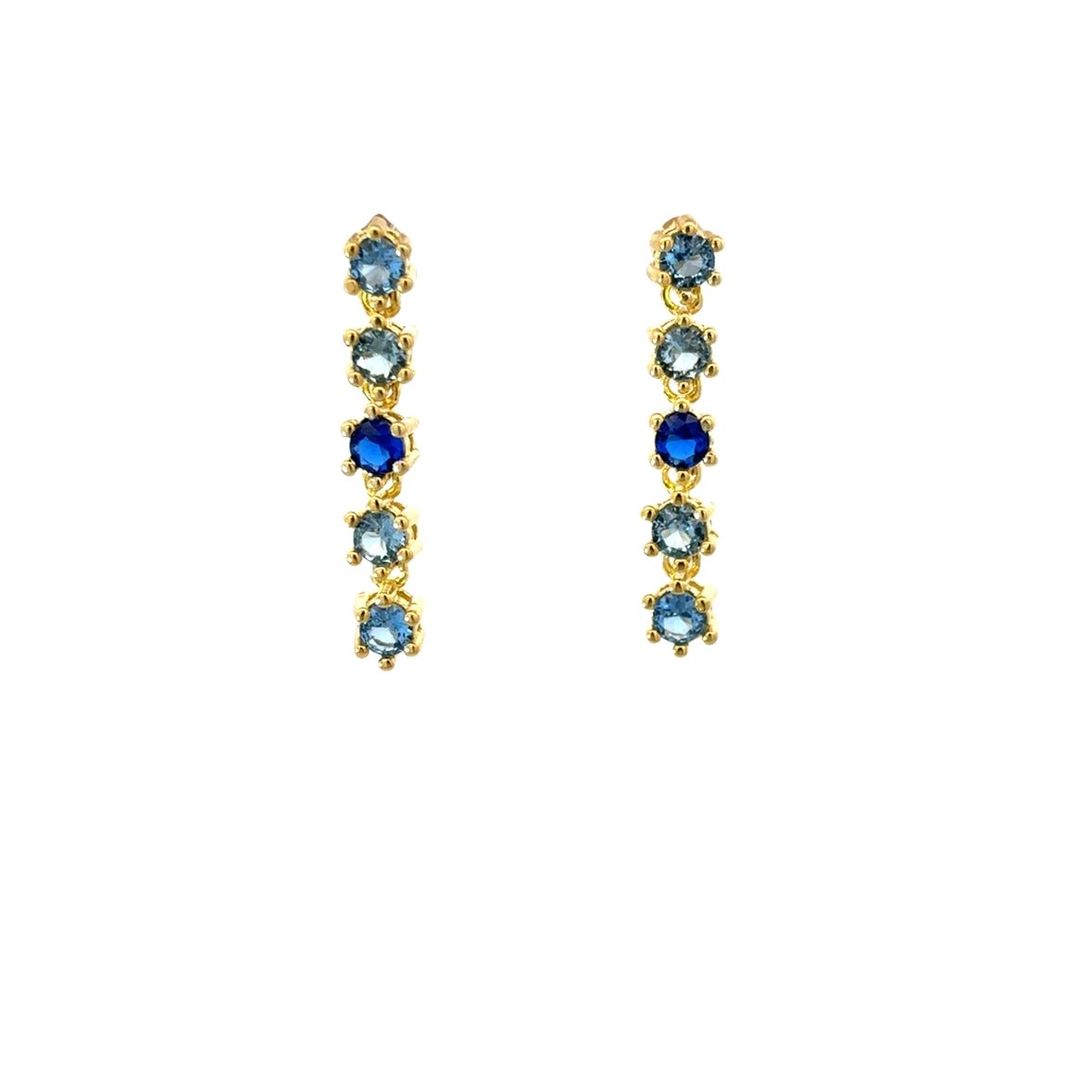925GG JAZZ LONG DROPS STUD EARRINGS - C'SANTOS