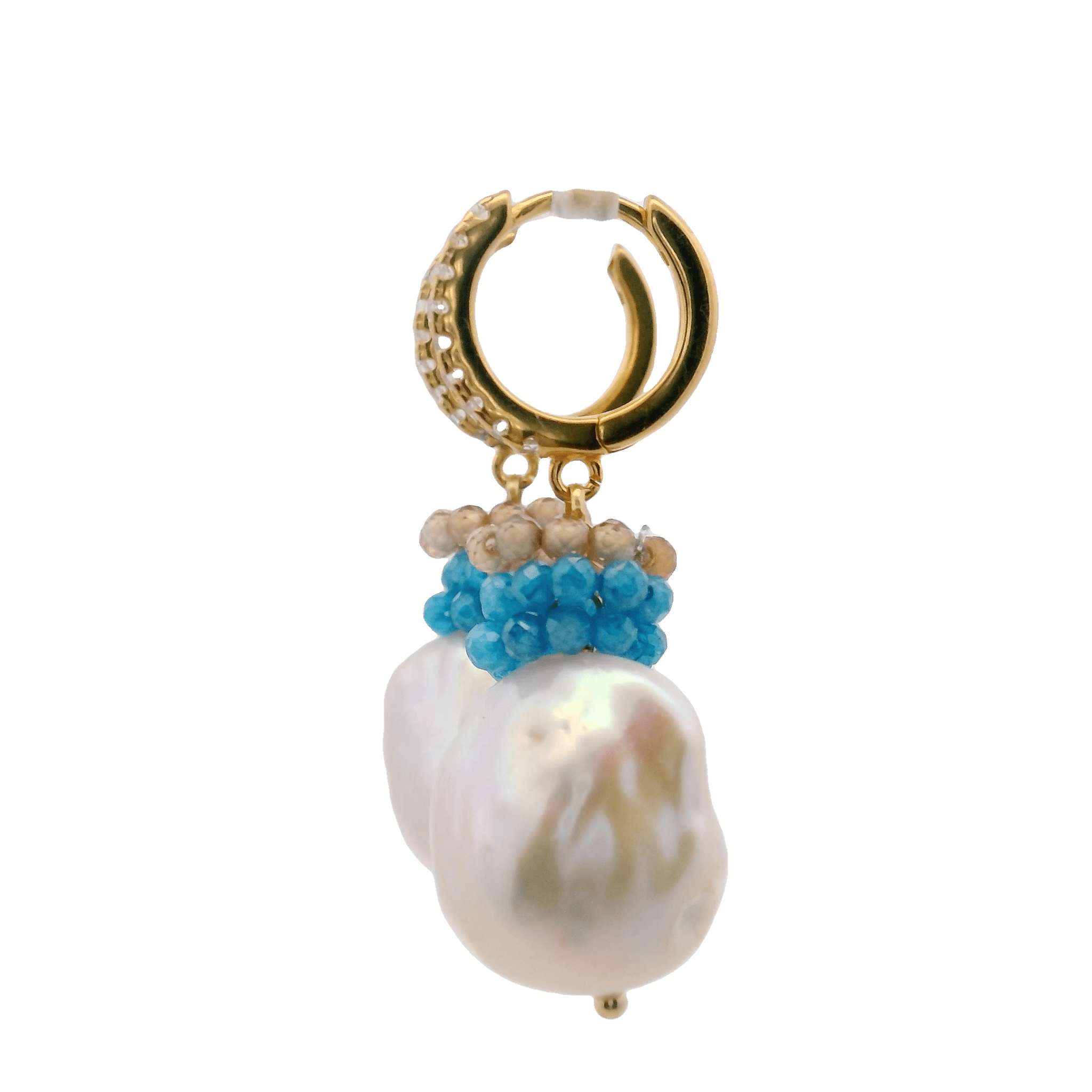 925GG PERLE DI FIUME ZIRNI EARRINGS - C'SANTOS