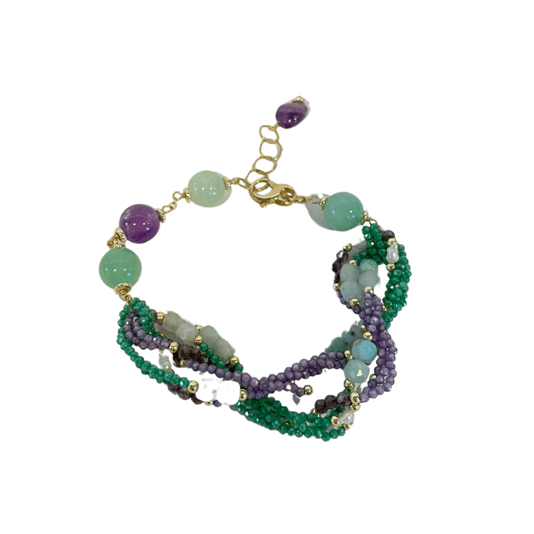 925GG ZIRC PERLA ACELET - C'SANTOS