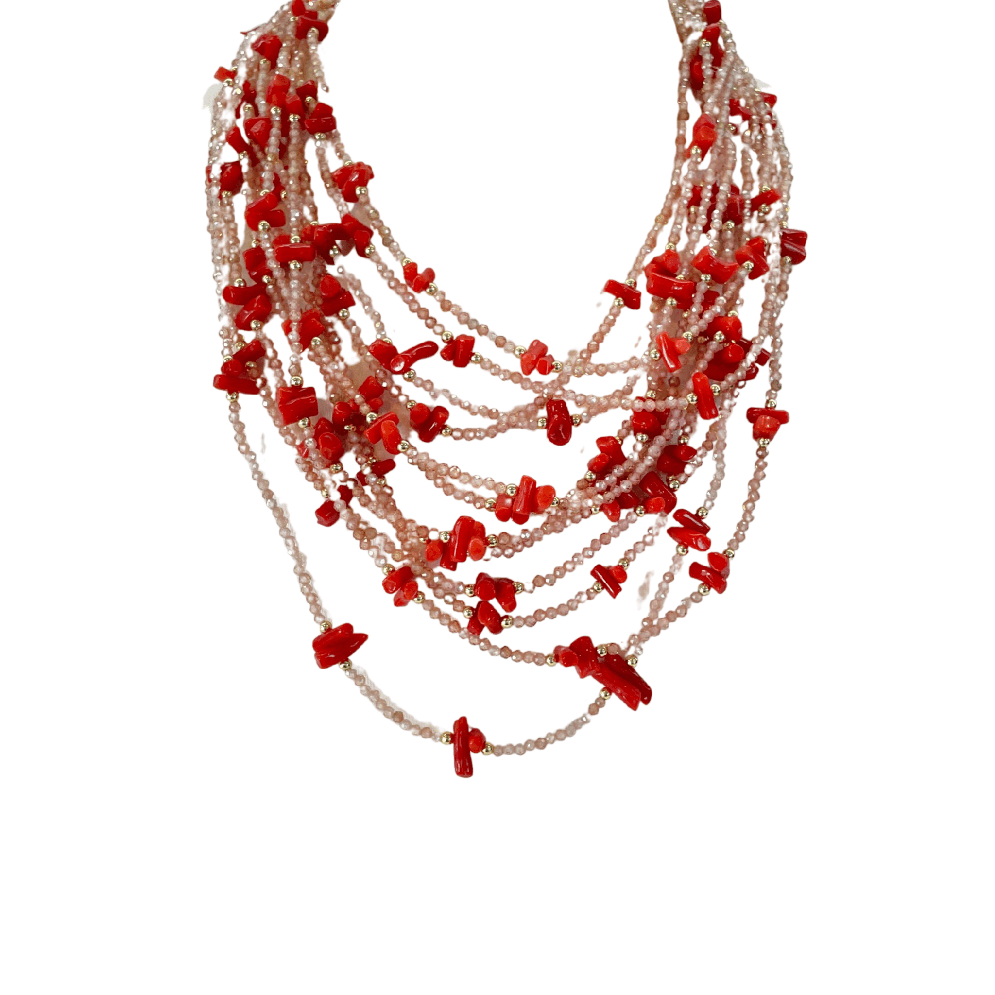 925GG ZIRNI BEIGE CALLO NECKLACE - C'SANTOS