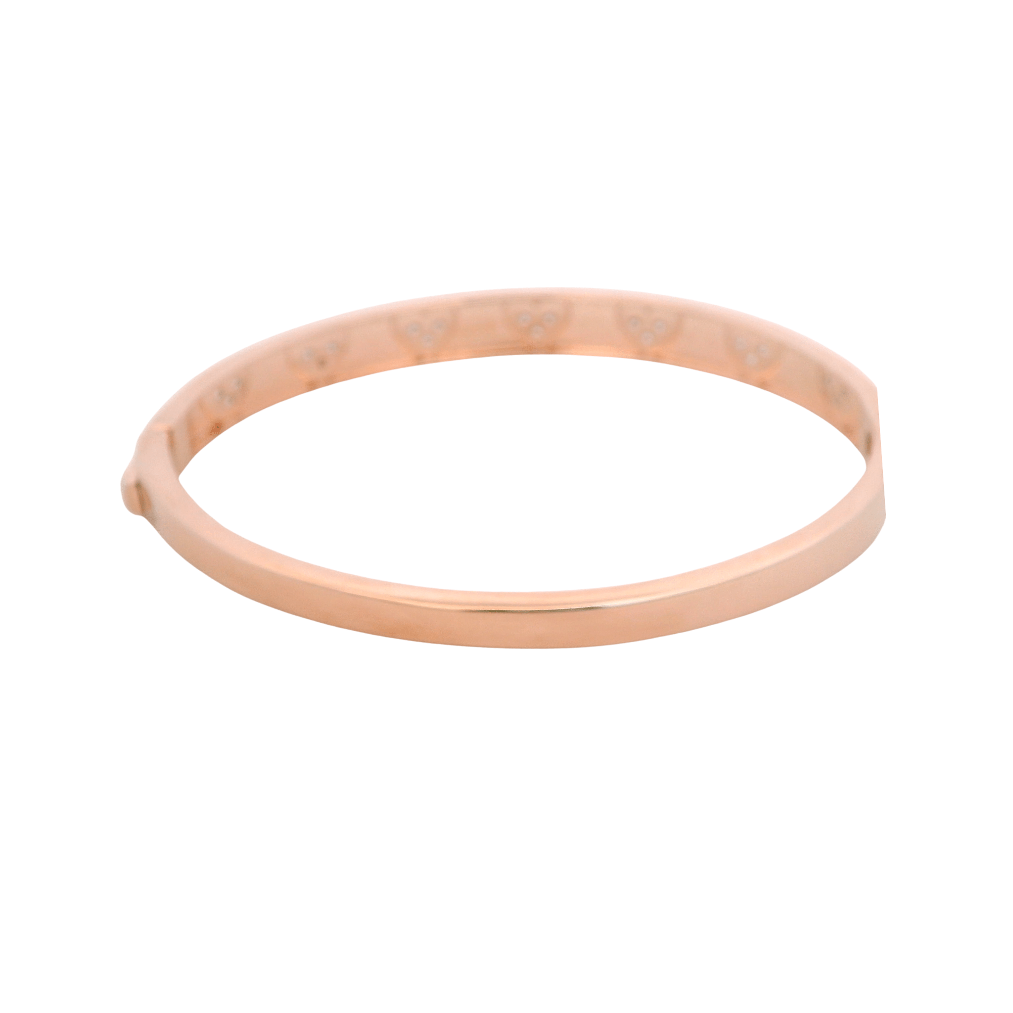 925RG STATION HEART PAVE BANGLE - C'SANTOS