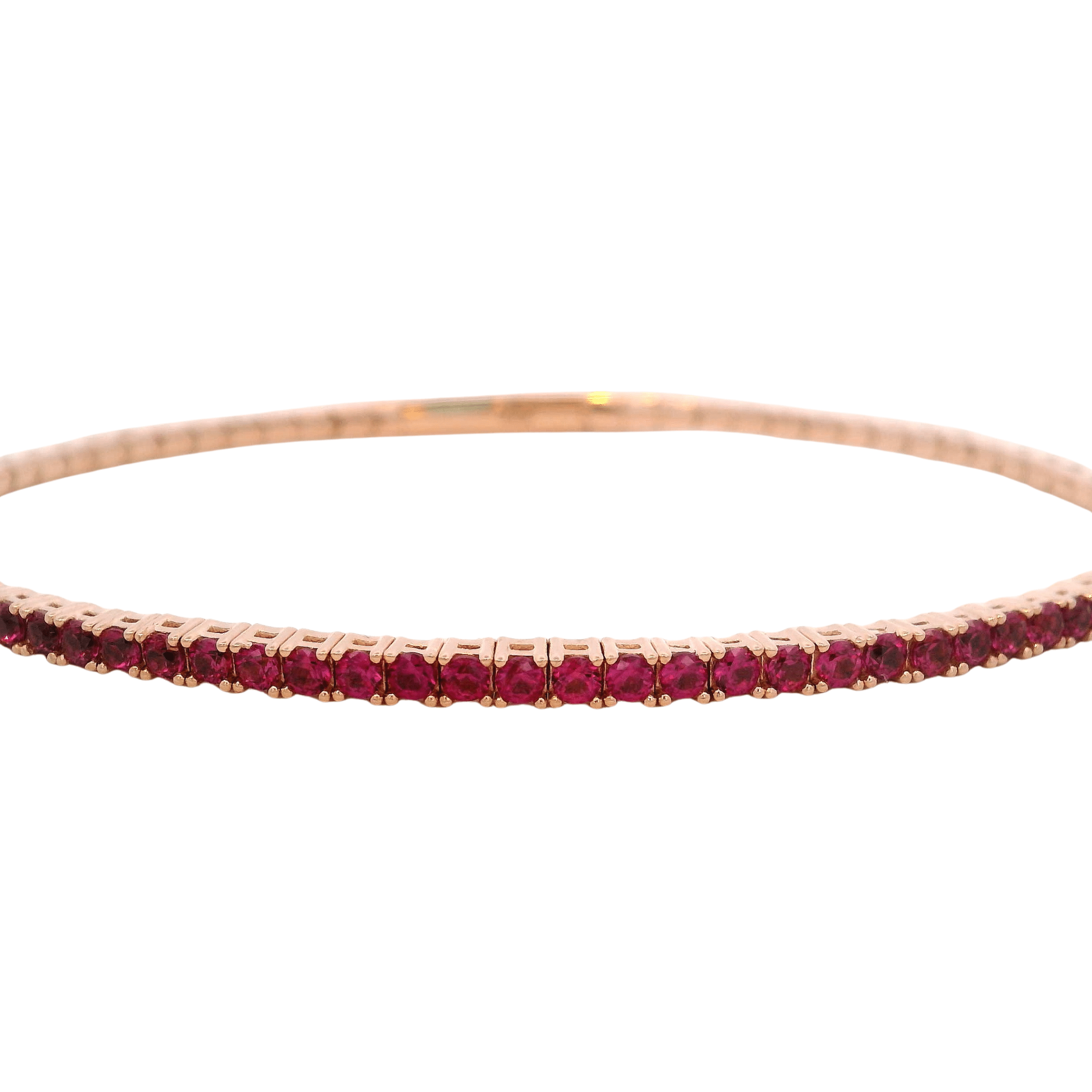 925RG TENNIS CZ FUSHIA BANGLE - C'SANTOS