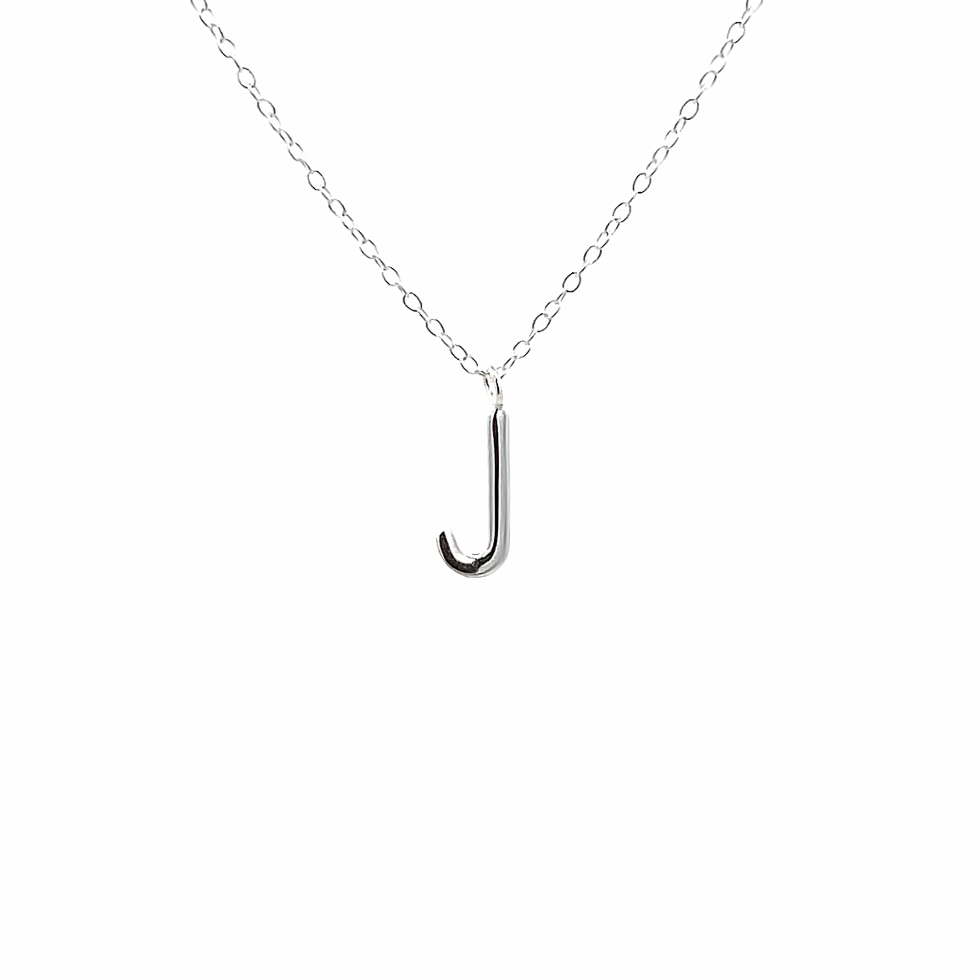 925SL LETTER J NECKLACE - C'SANTOS